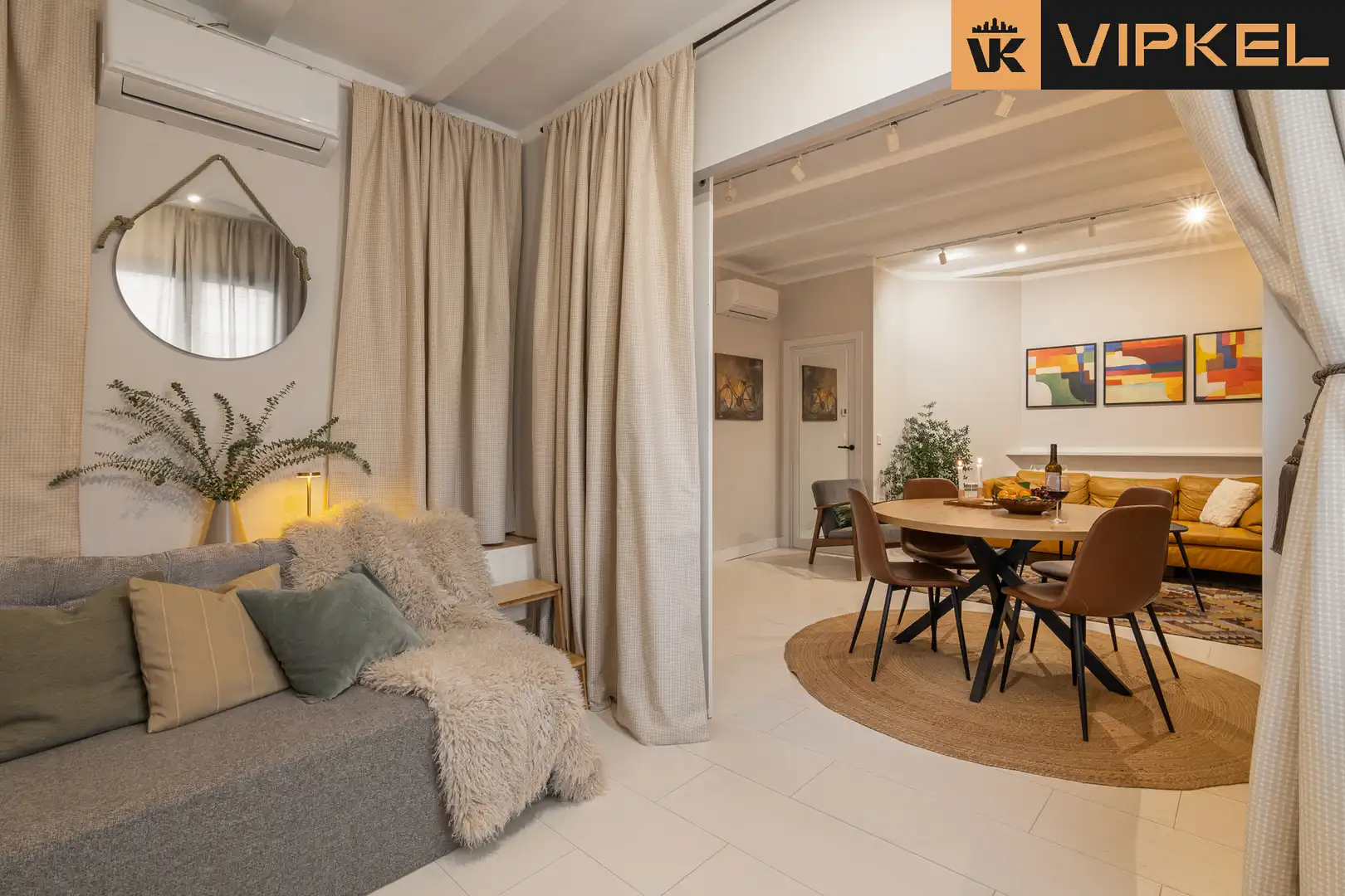 Living room of Flat for sale in Barcelona  with Air Conditioner, Heating and Furnished