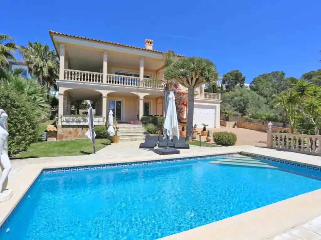 Vista exterior de Casa o chalet en venta en Calvià con Aire acondicionado, Jardín privado y Terraza