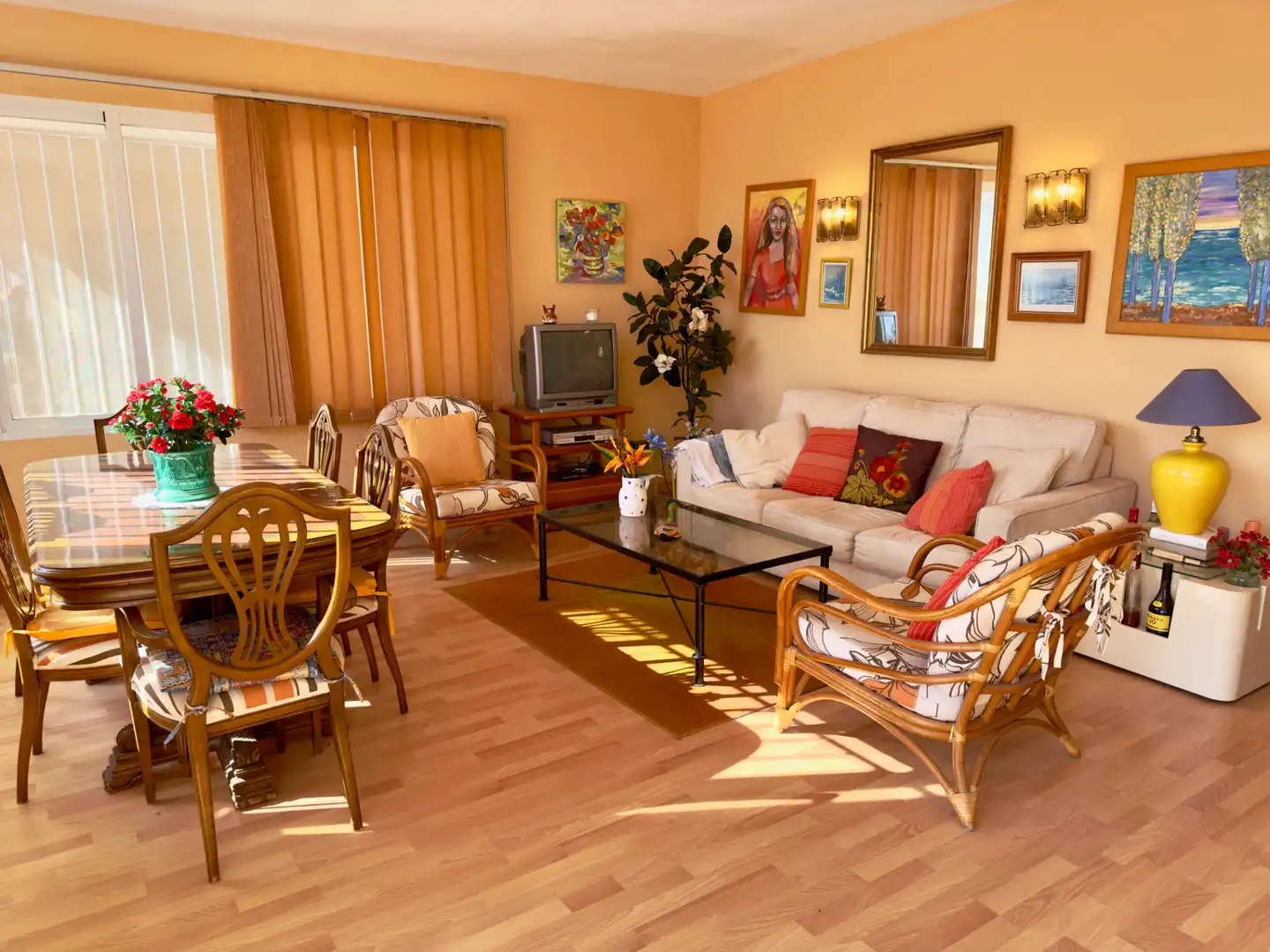 Sala de estar de Apartamento en venta en Calpe / Calp con Terraza, Amueblado y Horno