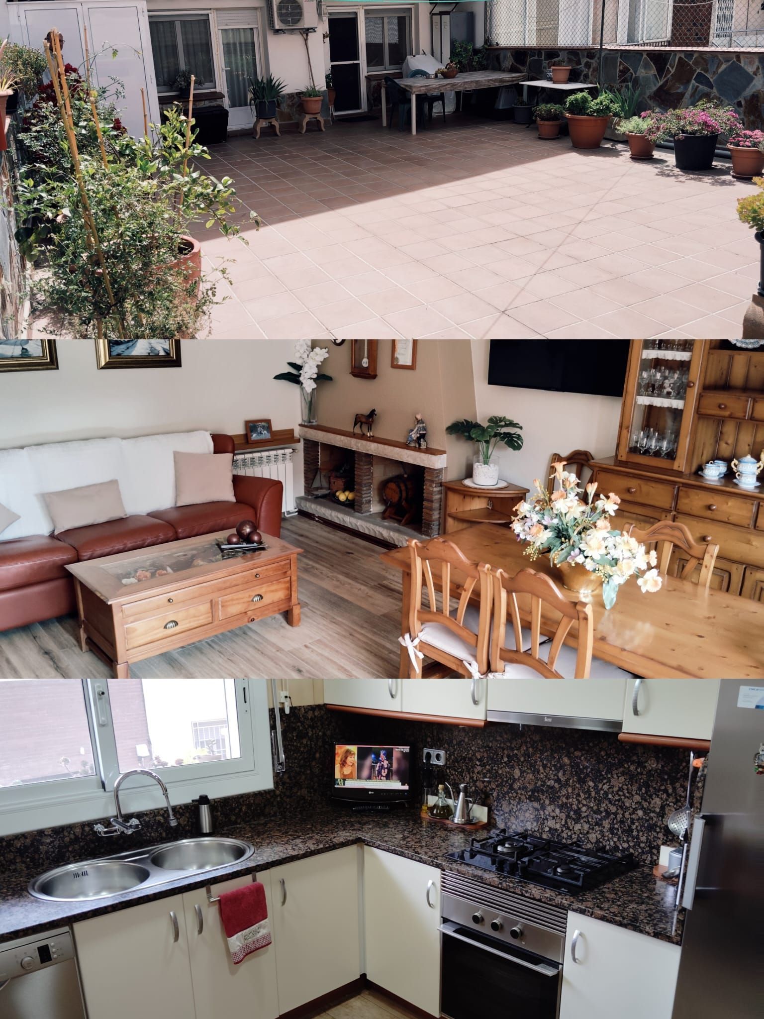 Living room of Flat for sale in Viladecavalls  with Air Conditioner, Heating and Terrace