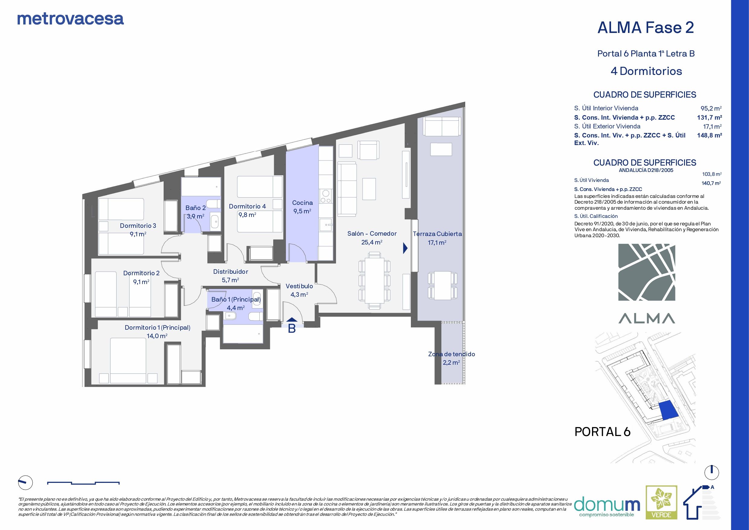 Flat for sale in  Granada Capital  with Air Conditioner, Heating and Storage room