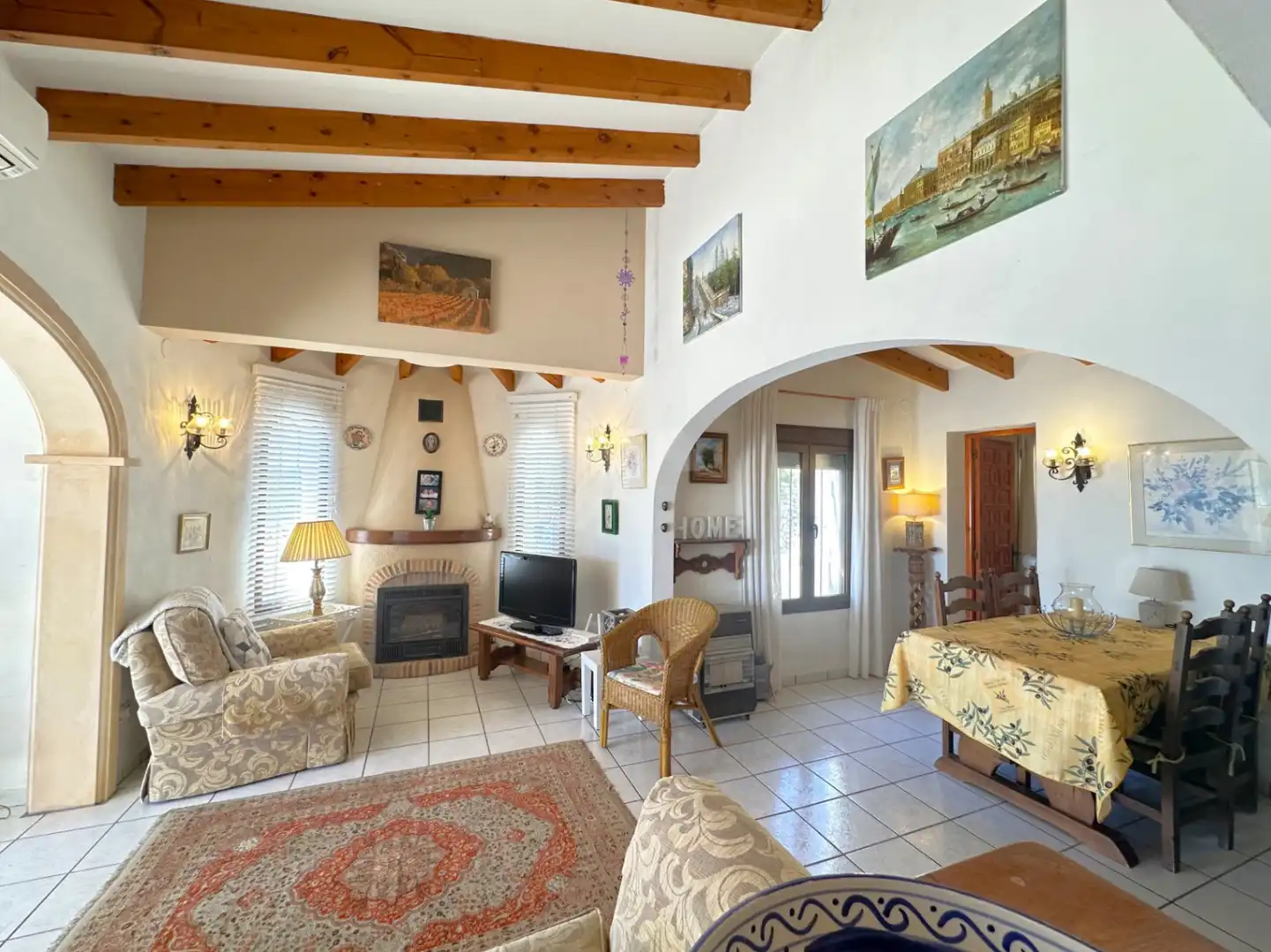 Living room of Houses for sale in Moraira  with Air Conditioner, Heating and Private garden