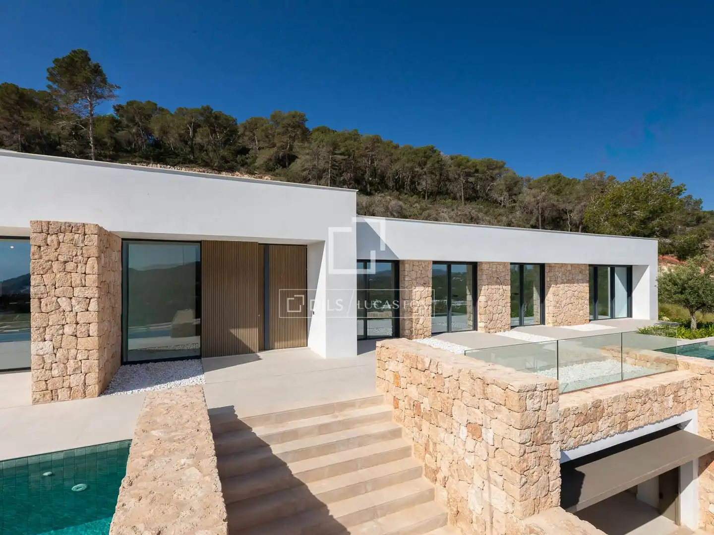 Vista exterior de Casa o chalet en venta en Santa Eulària des Riu con Aire acondicionado, Jardín privado y Terraza
