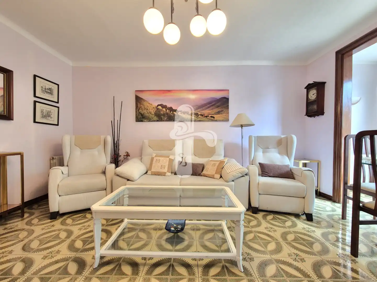 Sala de estar de Piso en venta en Barcelona con Aire acondicionado, Calefacción y Balcón