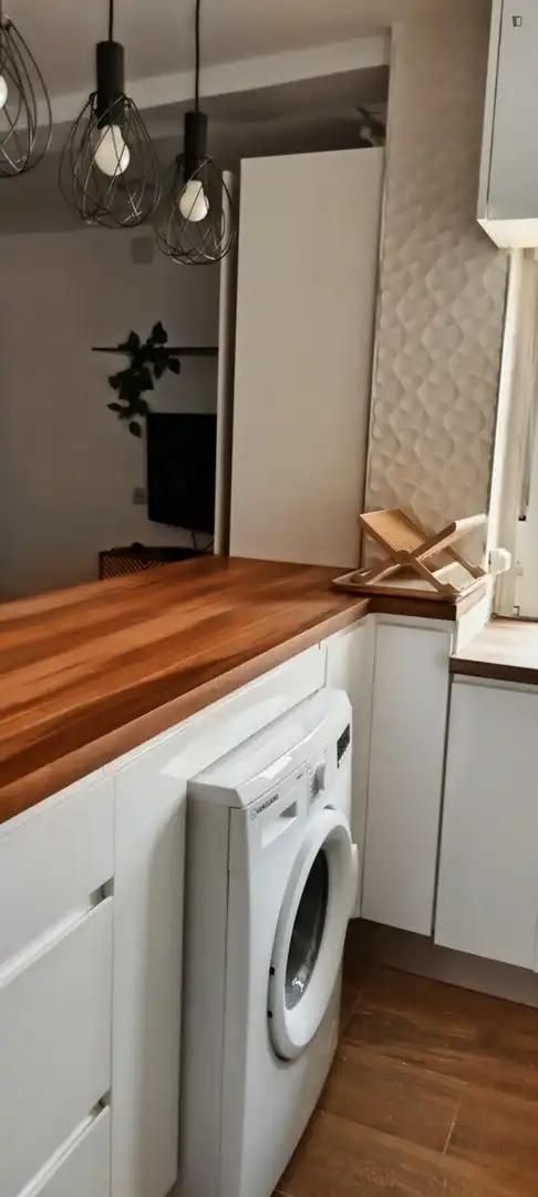 Cocina de Apartamento de alquiler en Albacete con Amueblado, Horno y Lavadora