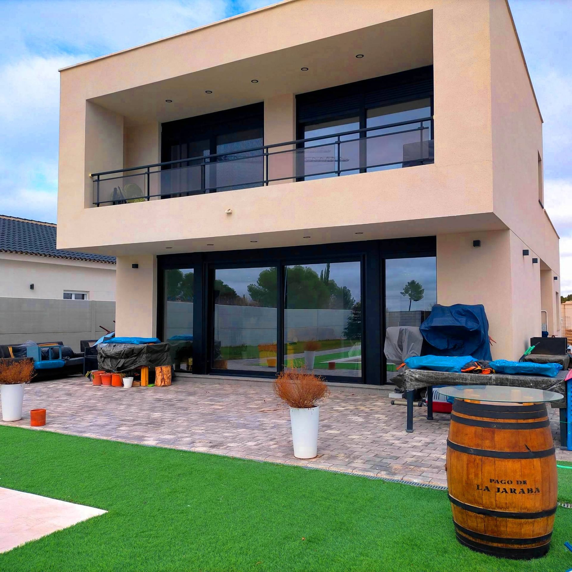 Terrace of Houses for sale in  Albacete Capital  with Air Conditioner, Private garden and Parquet flooring