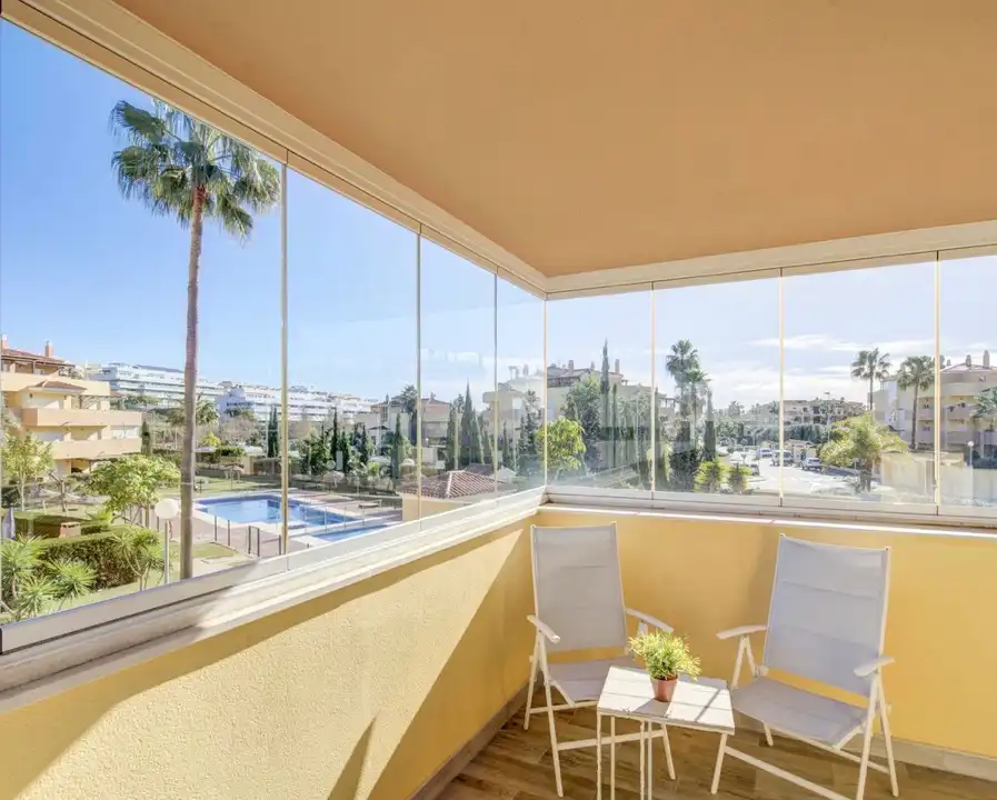 Exterior view of Flat for sale in Mijas  with Air Conditioner, Terrace and Storage room
