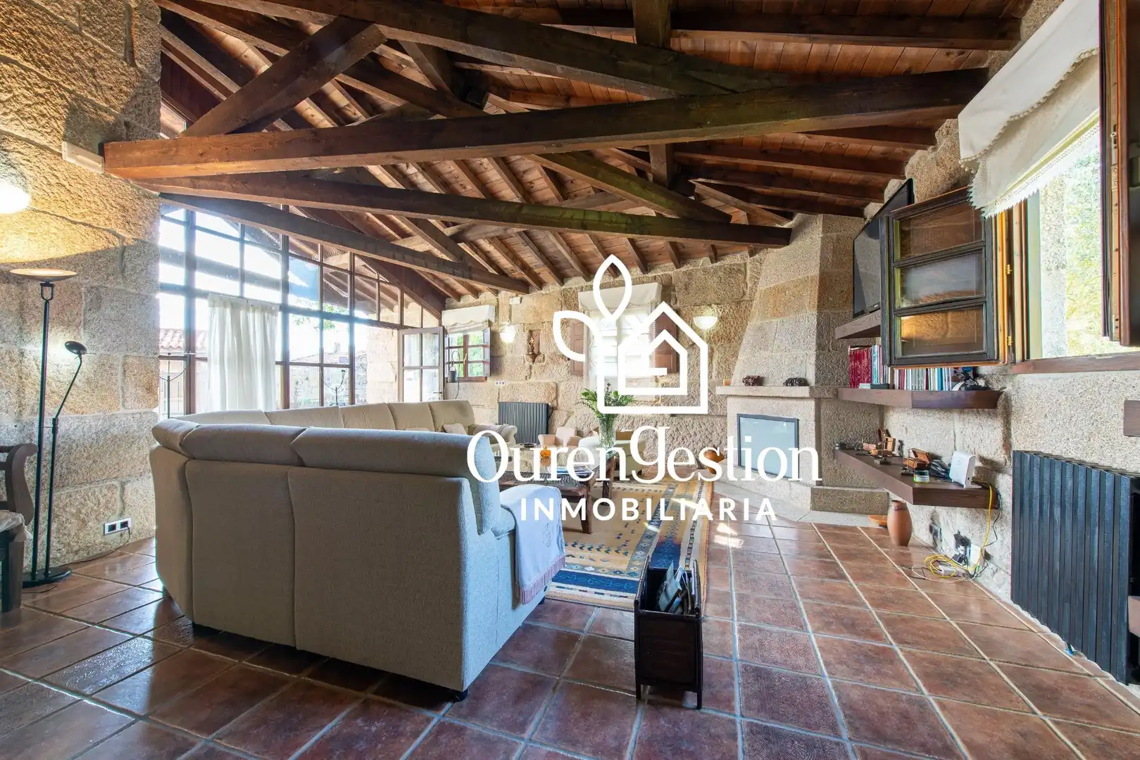 Living room of Country homes for sale in Baltar  with Heating, Private garden and Terrace