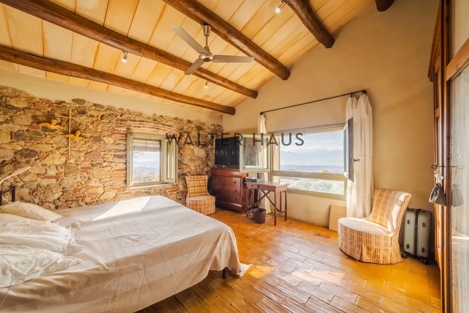 Bedroom of Houses for sale in Lloret de Mar  with Air Conditioner, Heating and Private garden