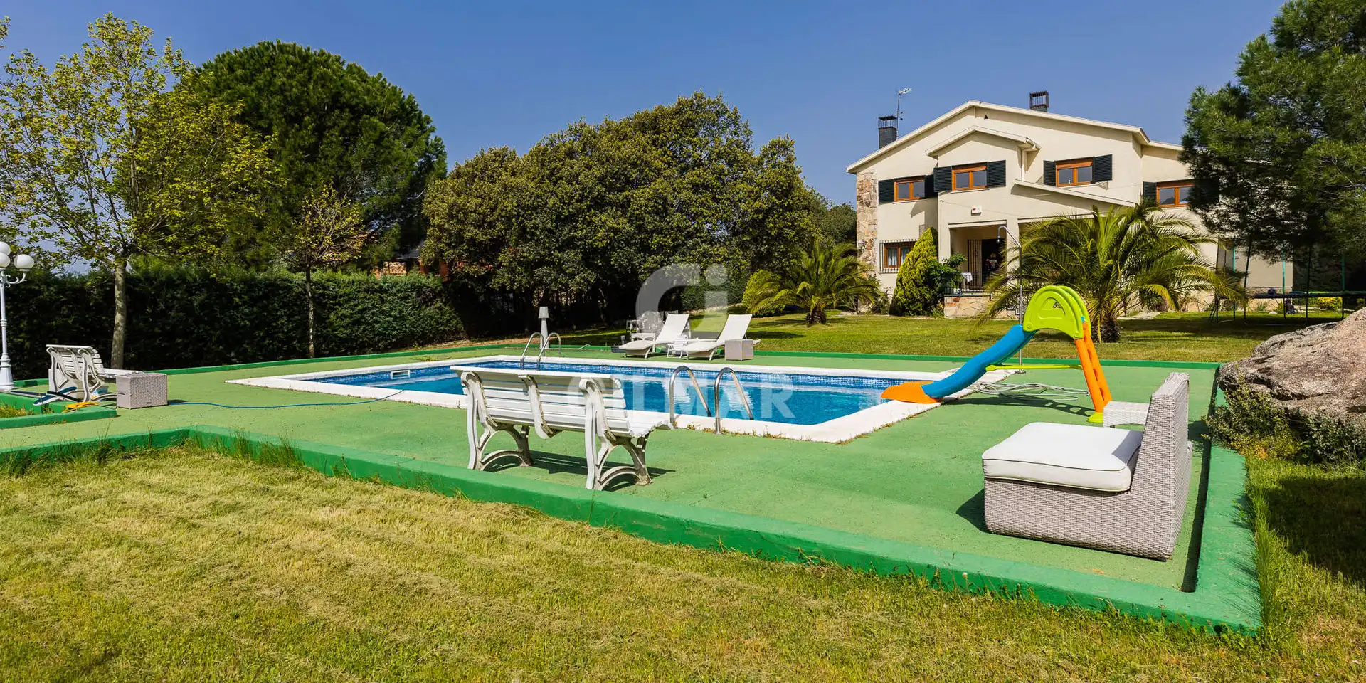 Jardín de Casa o chalet en venta en Galapagar con Calefacción, Jardín privado y Piscina