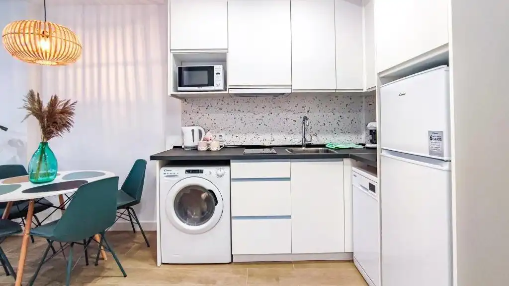 Cocina de Piso en venta en Marbella con Aire acondicionado, Jardín privado y Terraza
