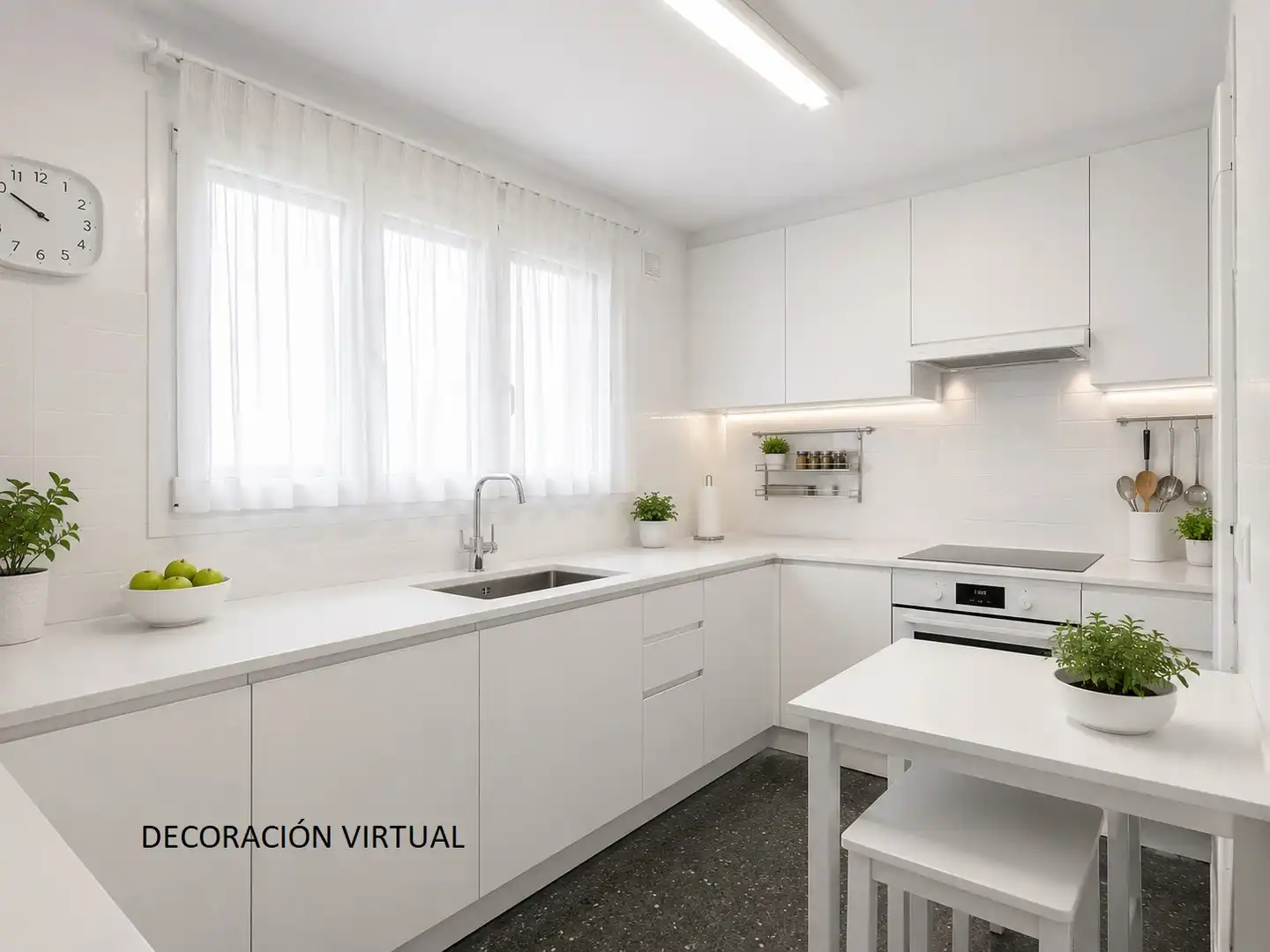Cuina de Pis en venda en Valencia amb Moblat, Forn i Rentadora