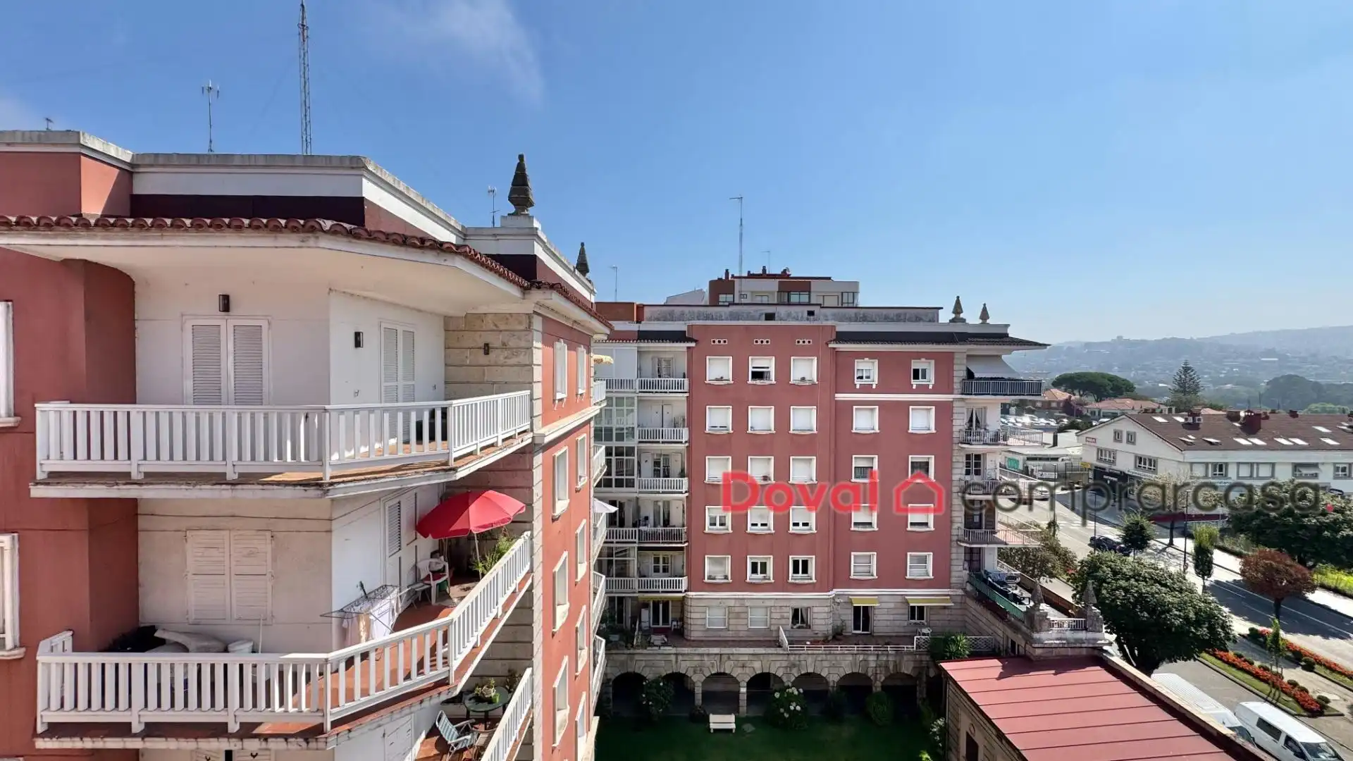 Exterior view of Flat for sale in Vigo   with Heating, Private garden and Terrace