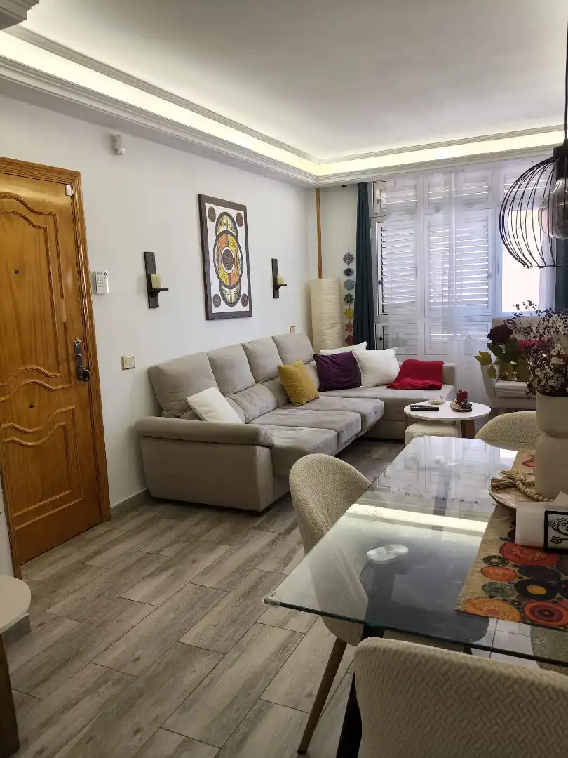Sala d'estar de Pis en venda en Las Palmas de Gran Canaria amb Traster, Moblat i Forn
