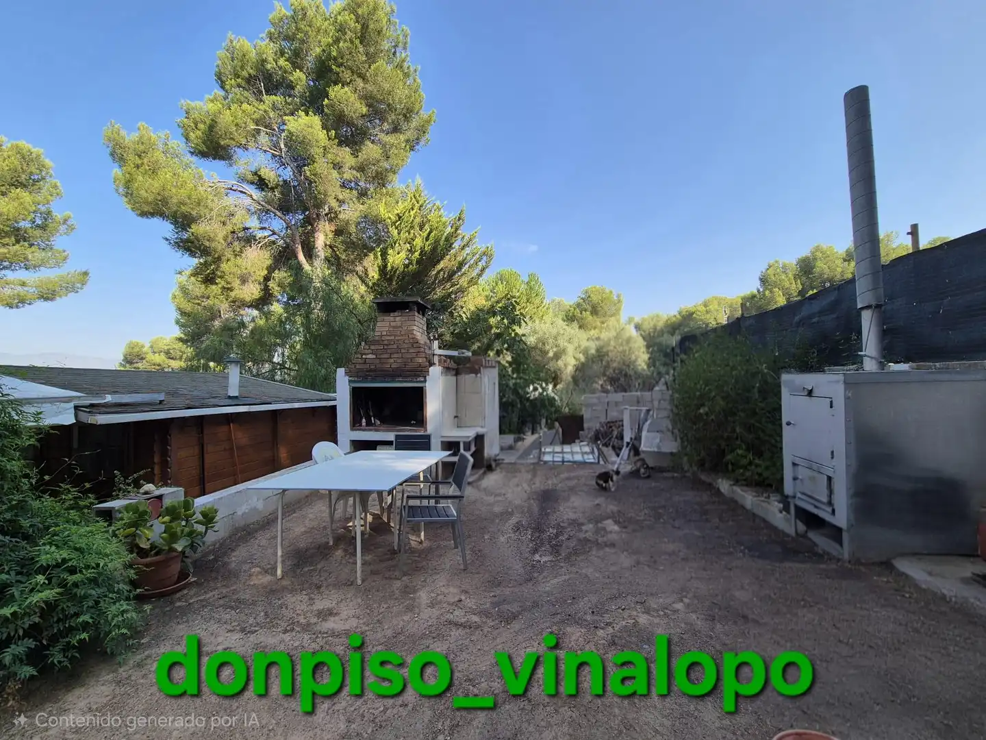 Terraza de Finca rústica en venta en Tibi con Aire acondicionado, Calefacción y Jardín privado