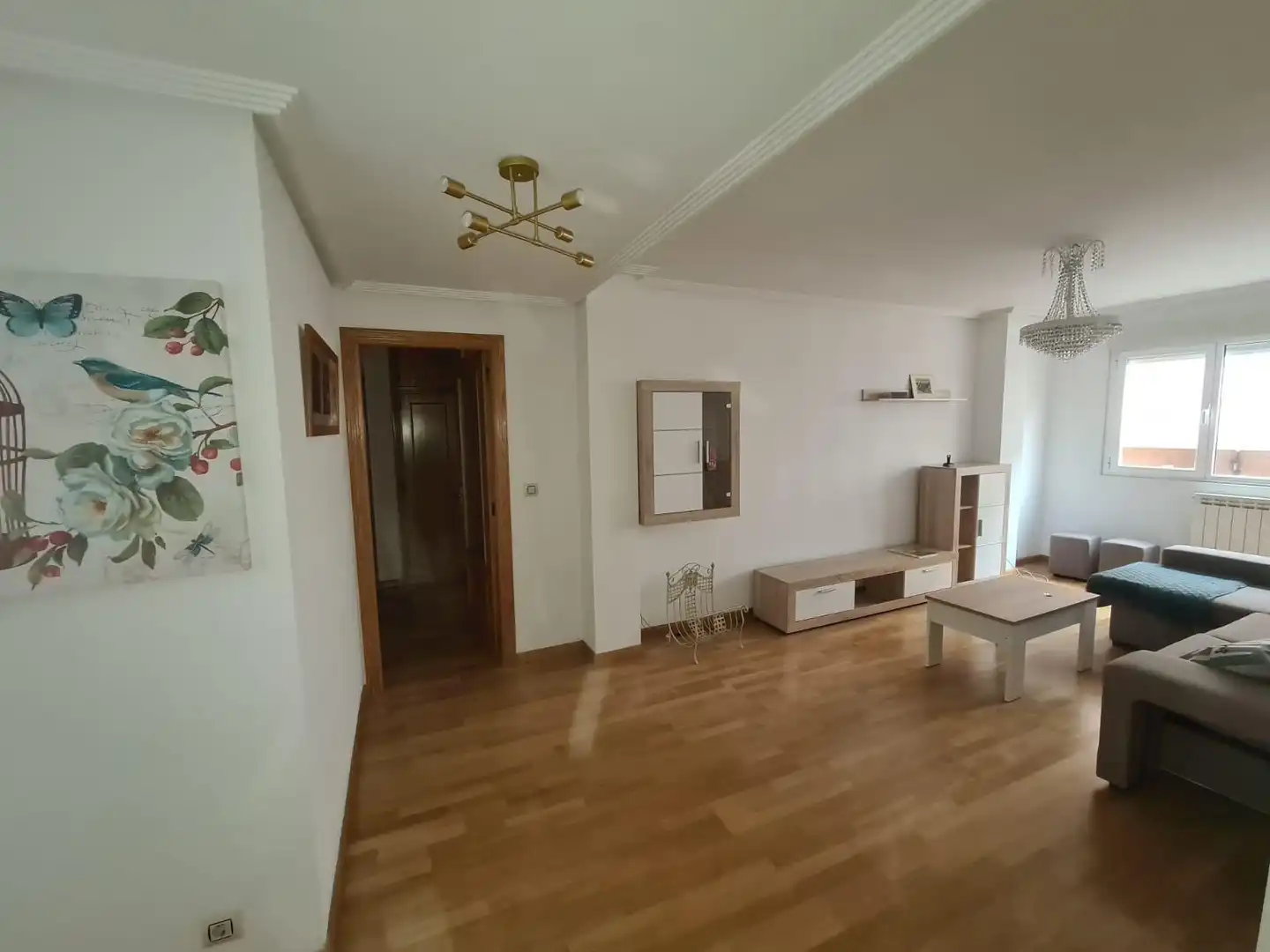 Living room of Apartments for rent in León Capital   with Heating, Parquet flooring and Terrace