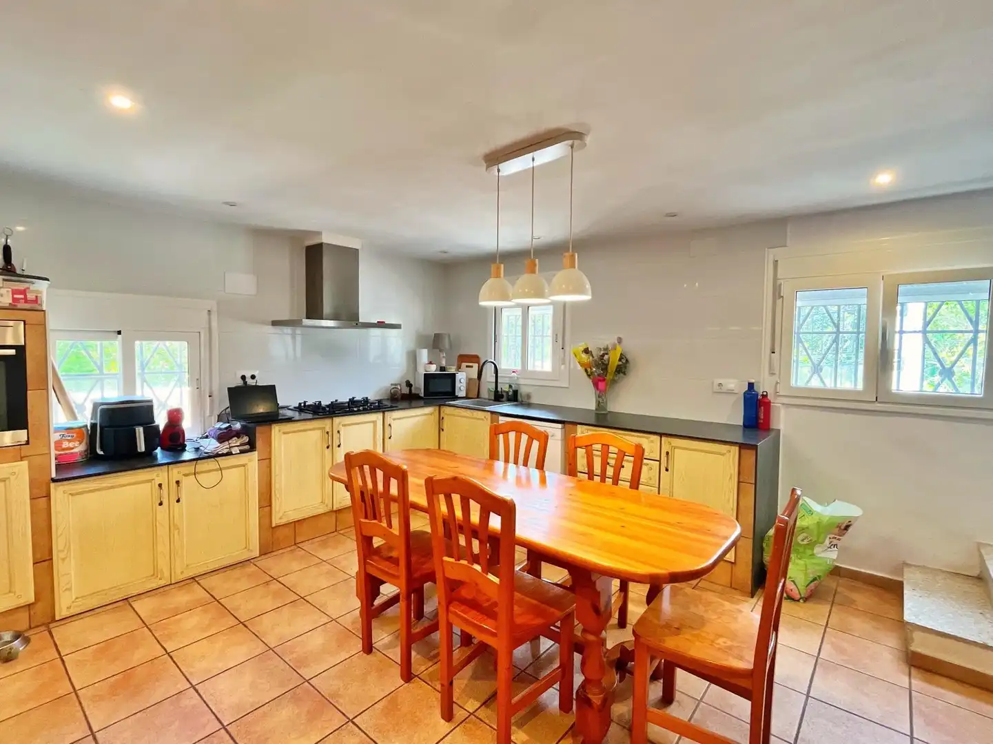 Küche von Haus oder Chalet zum Verkauf in Roquetes mit Klimaanlage, Heizung und Privatgarten