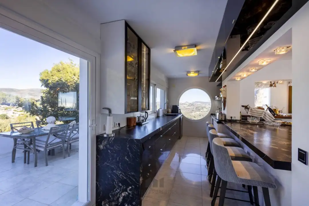 Kitchen of Flat for rent in Calpe / Calp  with Air Conditioner, Heating and Terrace