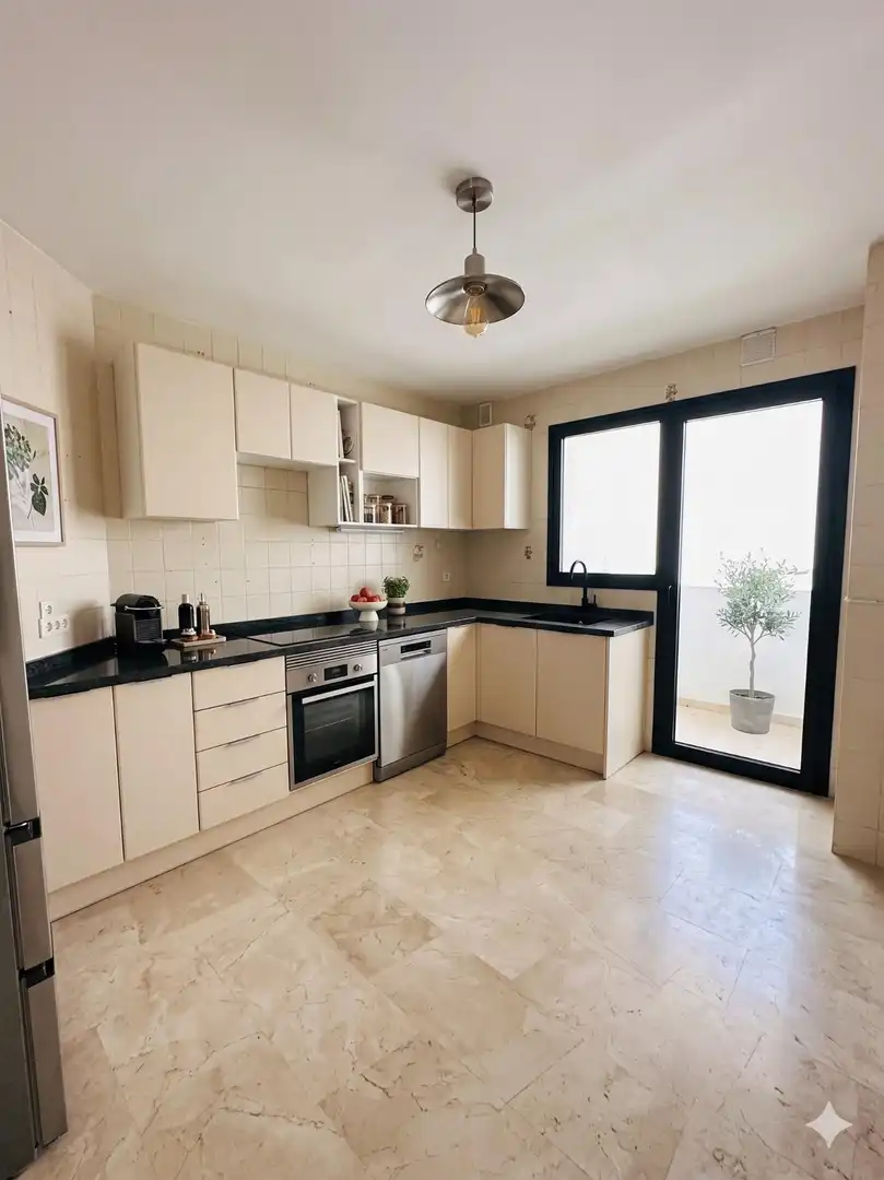 Kitchen of Flat for sale in Málaga Capital  with Private garden and Terrace