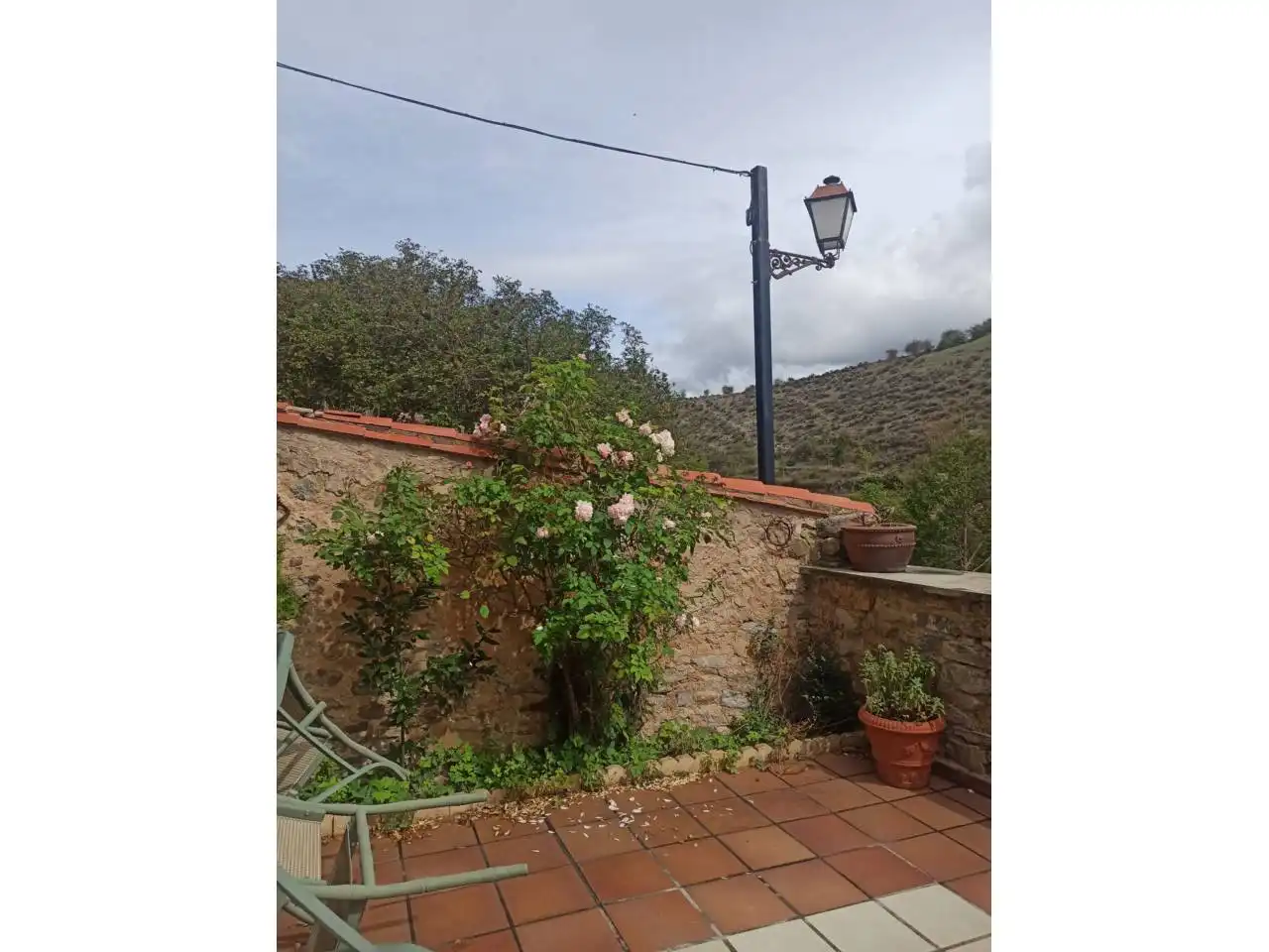 Terrassa de Casa o xalet en venda en Terroba amb Calefacció, Jardí privat i Moblat