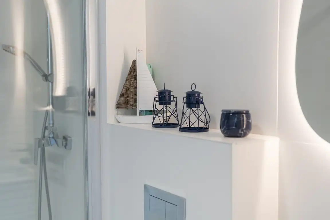 Badezimmer von Wohnungen zur Miete in Jávea / Xàbia mit Klimaanlage, Privatgarten und Gemeinschaftspool