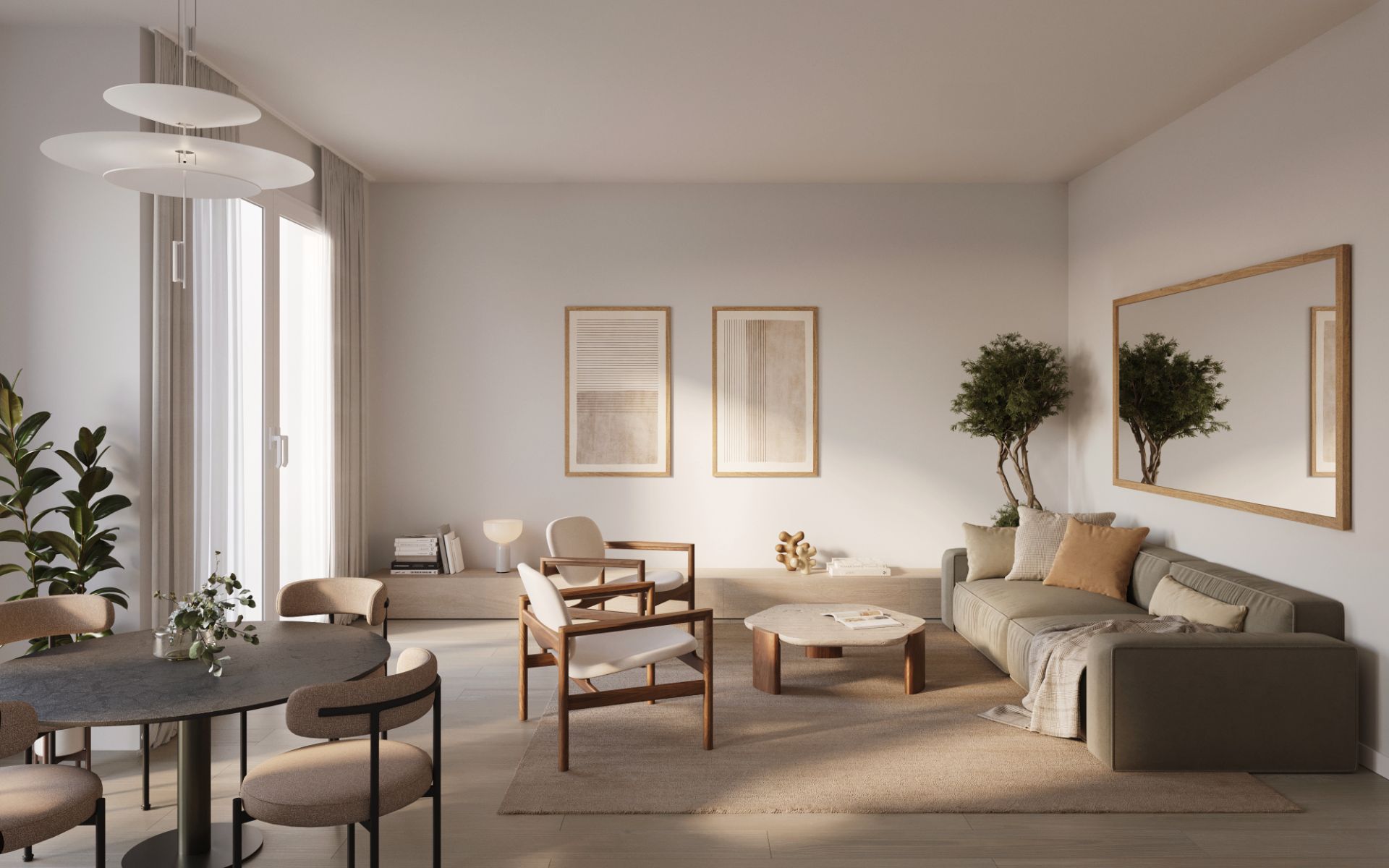 Living room of Flat to rent in Girona Capital  with Air Conditioner, Heating and Private garden