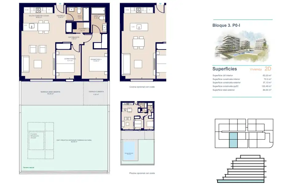Appartement compact avec piscine à vendre à Platja de Torres, imagen 2