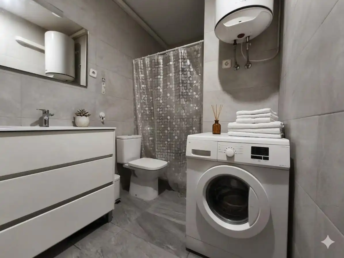 Badezimmer von Wohnung zum Verkauf in Caldes de Montbui mit Klimaanlage und Heizung
