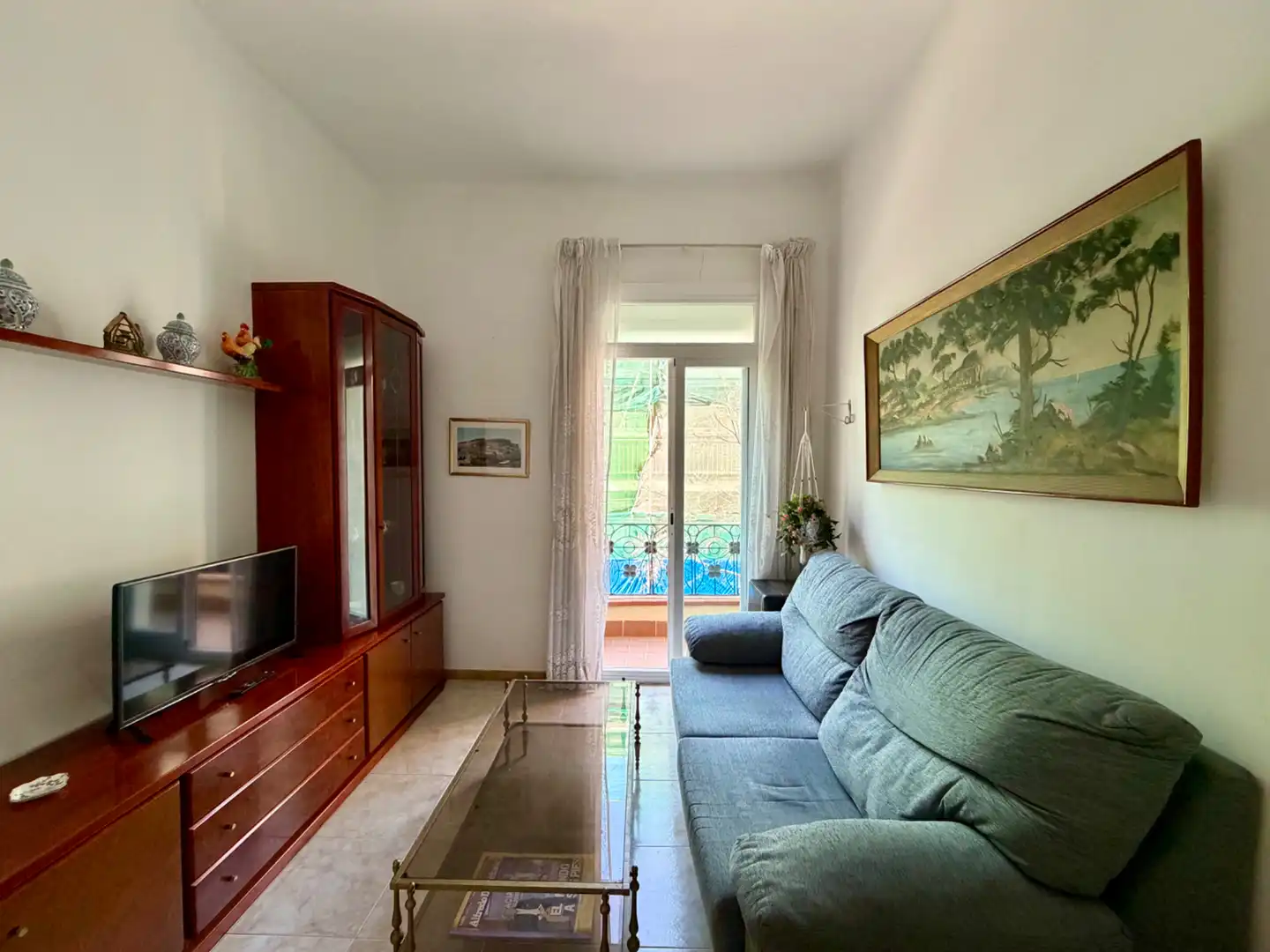 Sala de estar de Piso en venta en Barcelona con Balcón