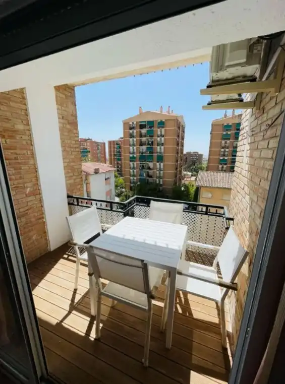 Balcony of Flat for rent in Granada  with Air Conditioner, Furnished and Oven