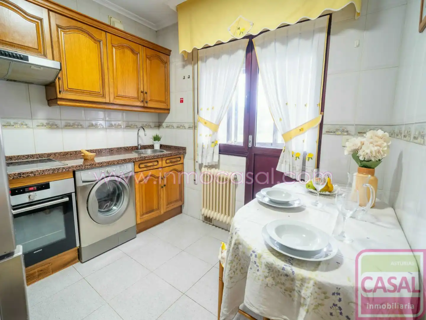 Cocina de Piso en venta en Castrillón con Calefacción, Terraza y Amueblado