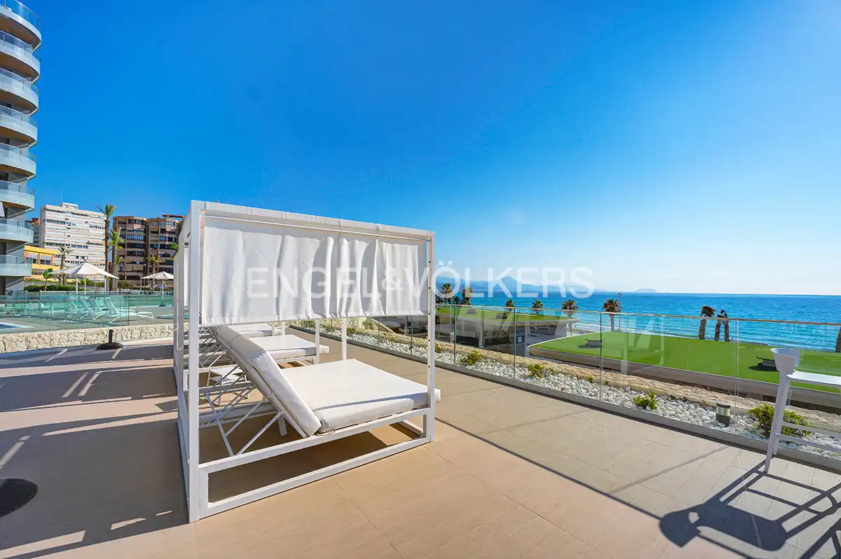 Terrace of Flat for rent in Alicante / Alacant  with Air Conditioner, Terrace and Furnished