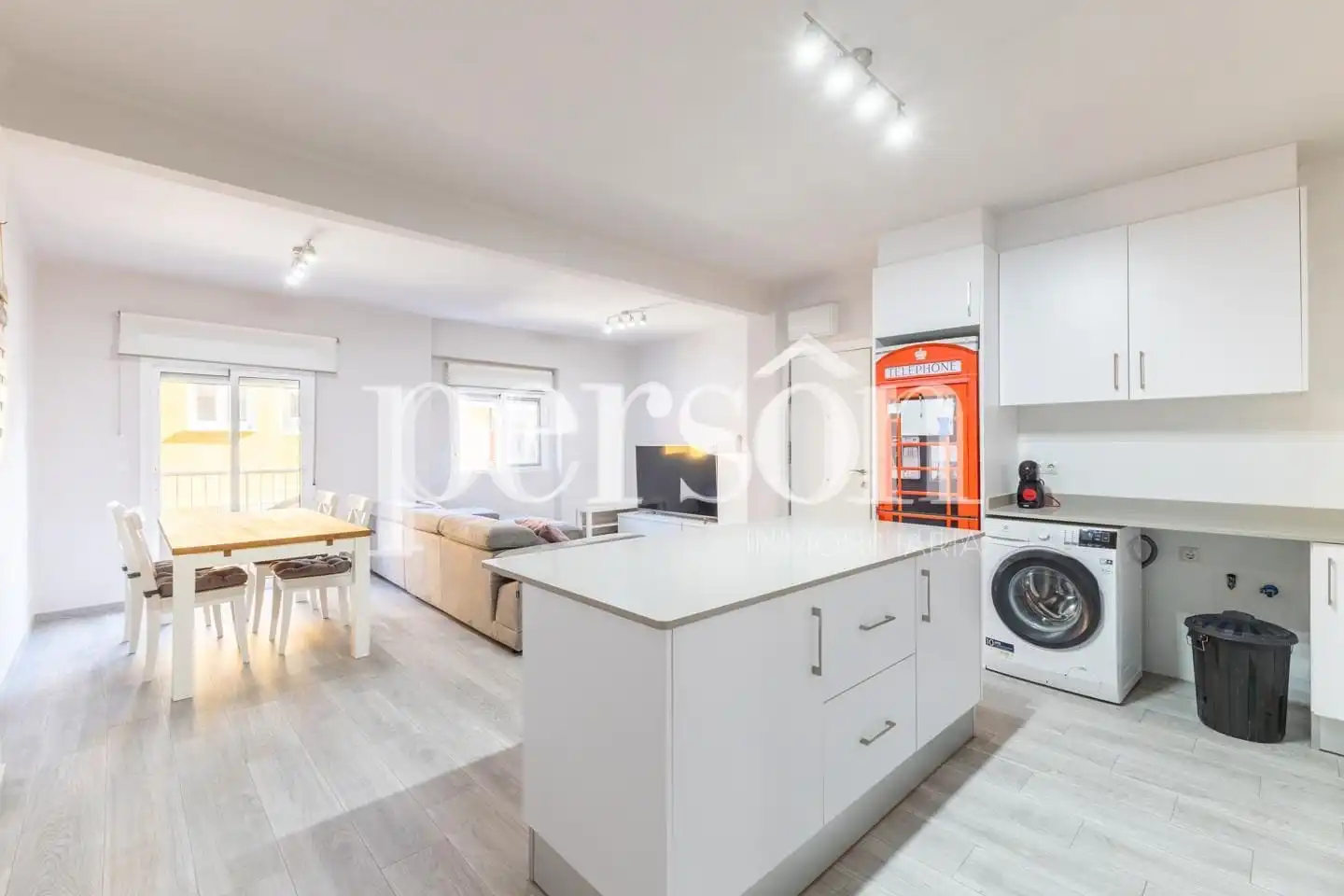 Küche von Wohnung zur Miete in Silla mit Klimaanlage, Heizung und Möbliert