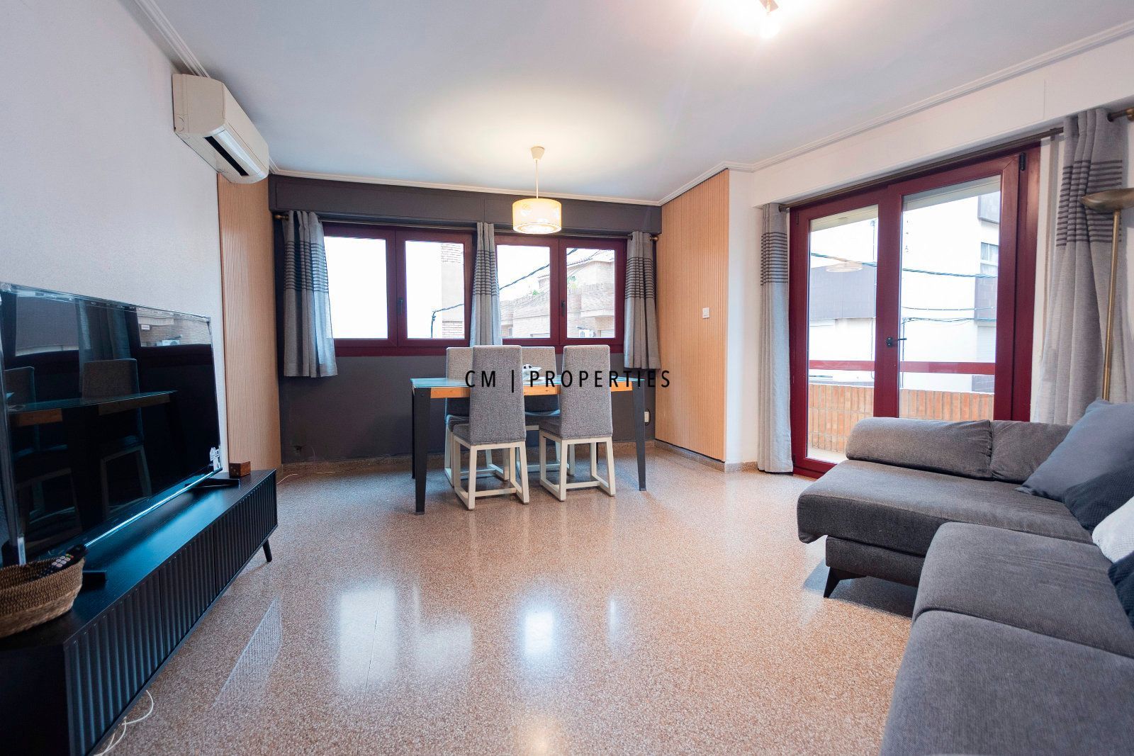 Living room of Flat for rent in Sagunto / Sagunt  with Air Conditioner, Heating and Furnished