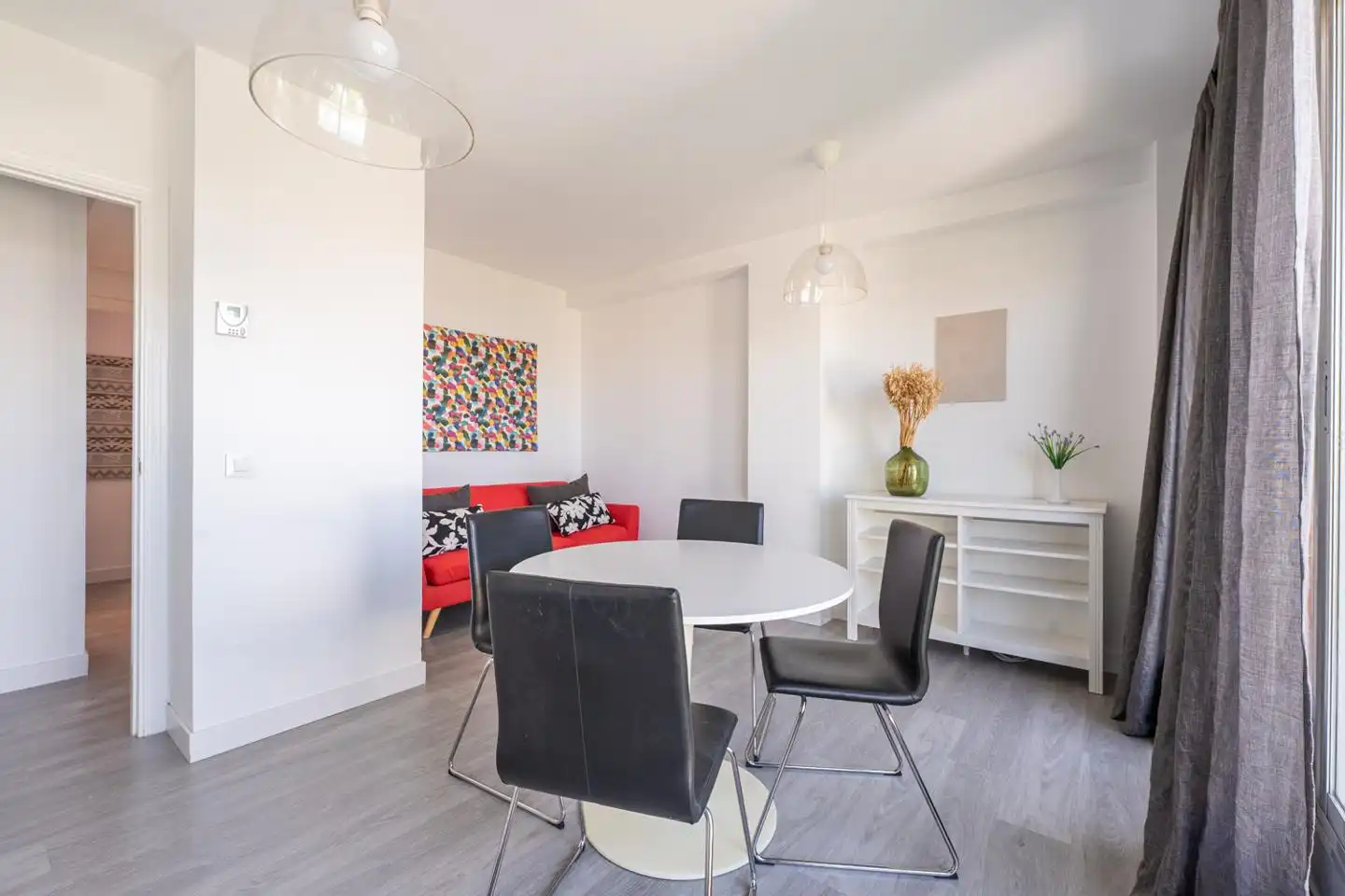 Dining room of Attic for rent in Madrid  with Air Conditioner, Heating and Parquet flooring