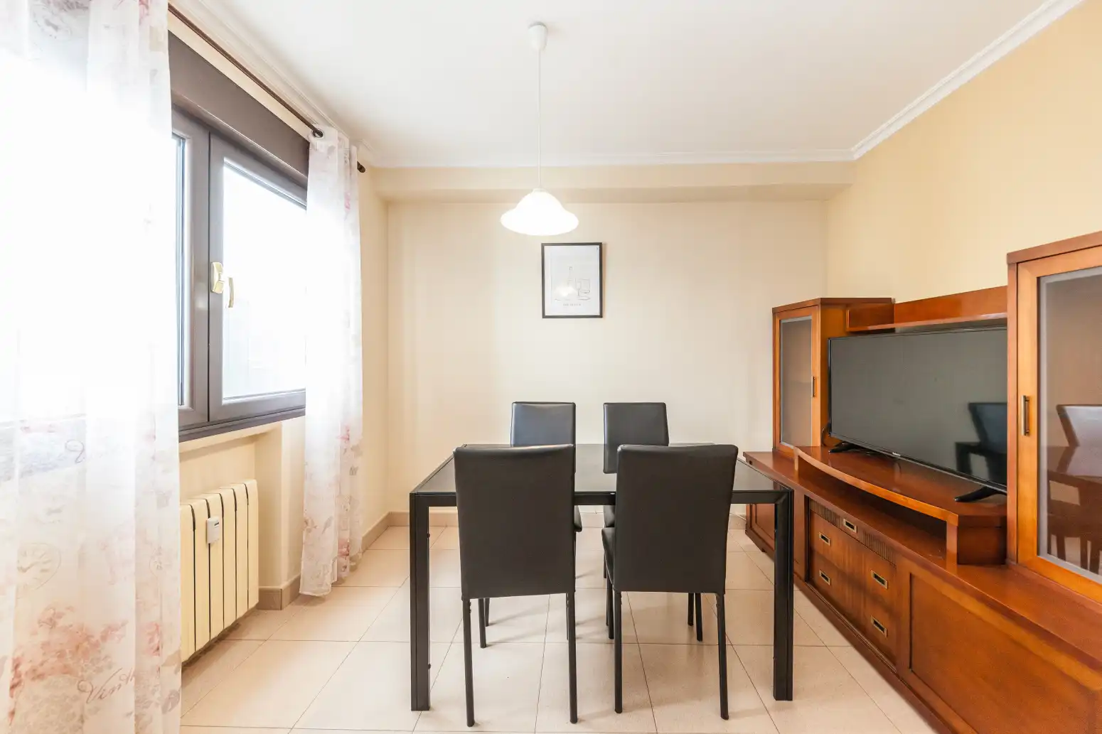 Dining room of Flat for sale in Gijón   with Heating, Parquet flooring and Terrace