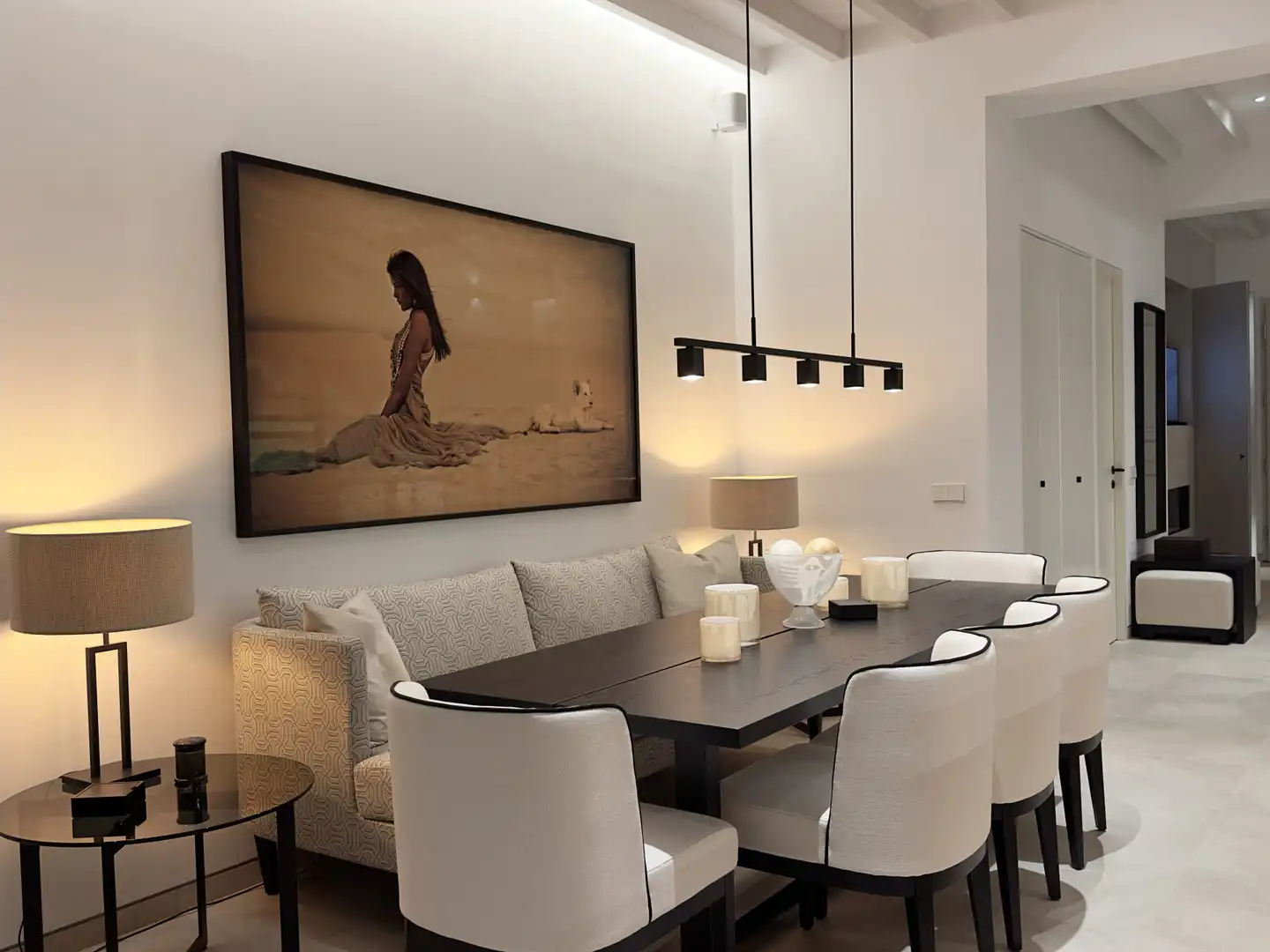 Dining room of Detached homes for rent in  Palma de Mallorca  with Air Conditioner, Heating and Private garden
