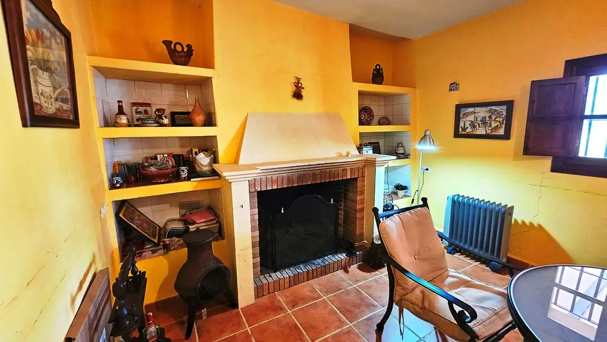 Sala de estar de Finca rústica en venta en Cortegana con Jardín privado, Terraza y Piscina