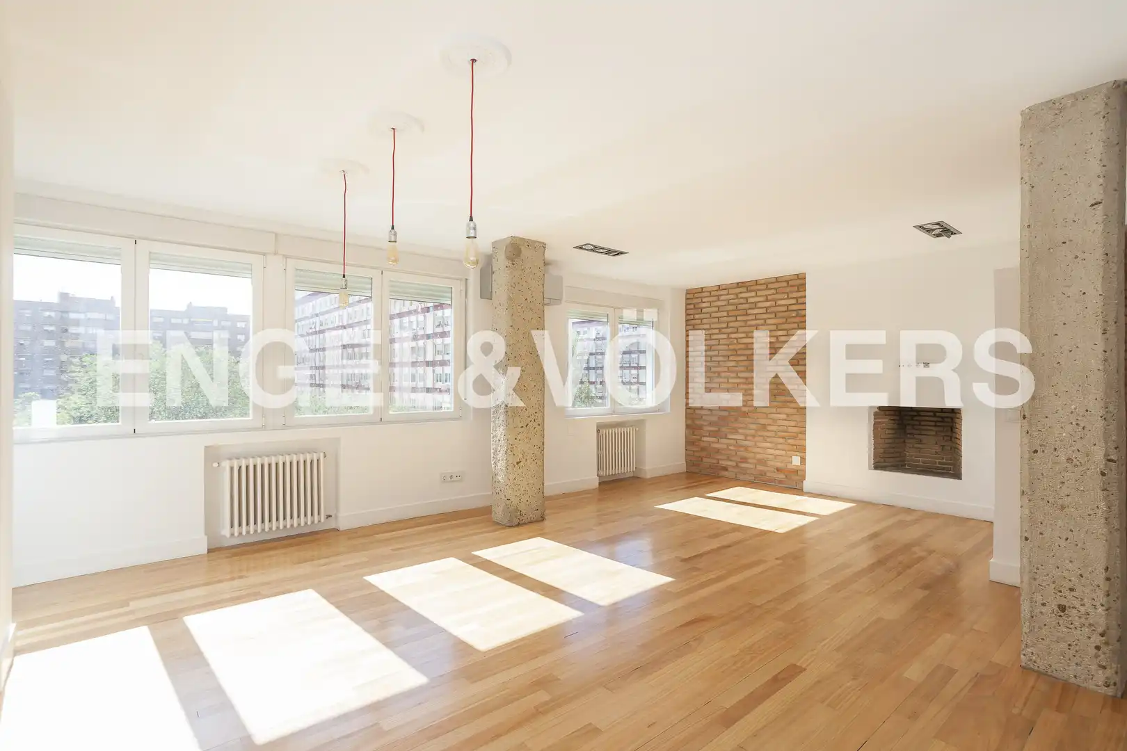 Sala de estar de Piso de alquiler en Madrid con Aire acondicionado, Calefacción y Parquet