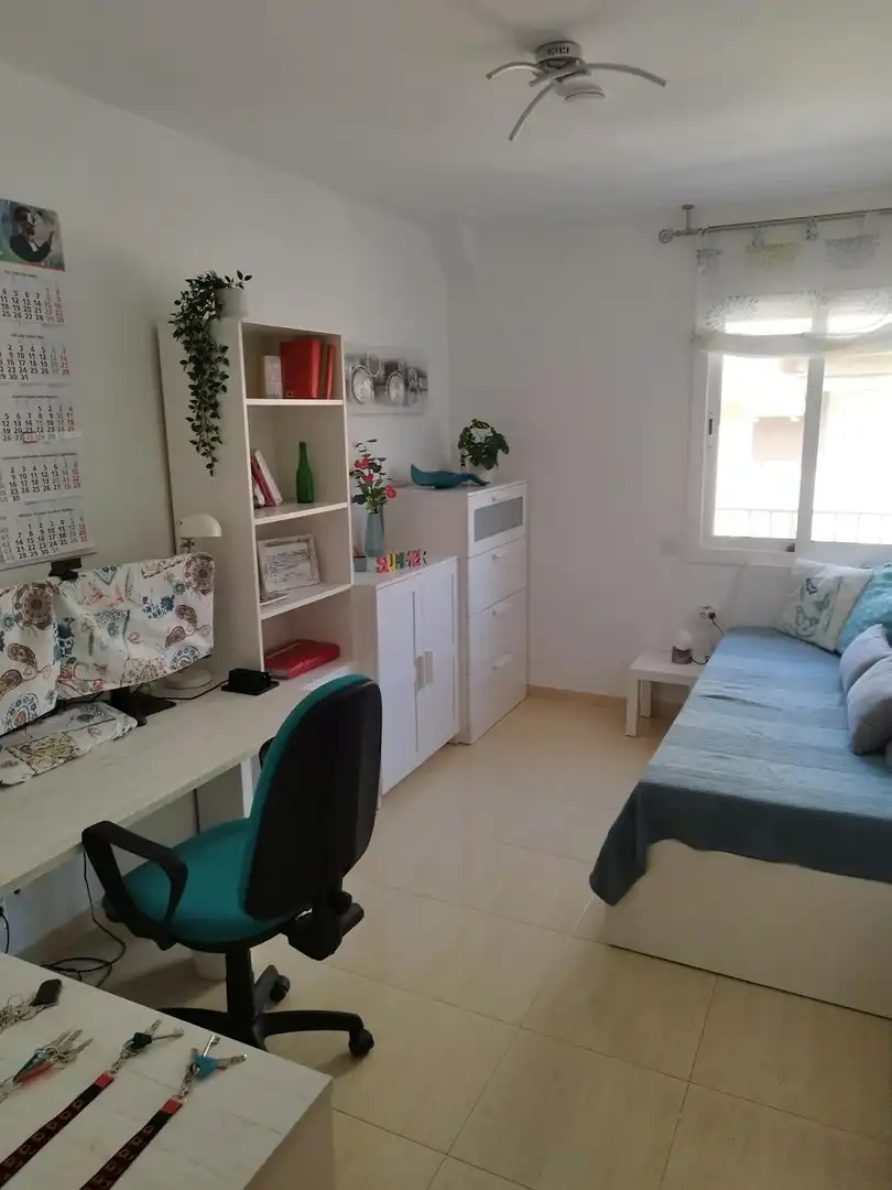 Bedroom of Flat for rent in Badalona  with Air Conditioner, Heating and Furnished