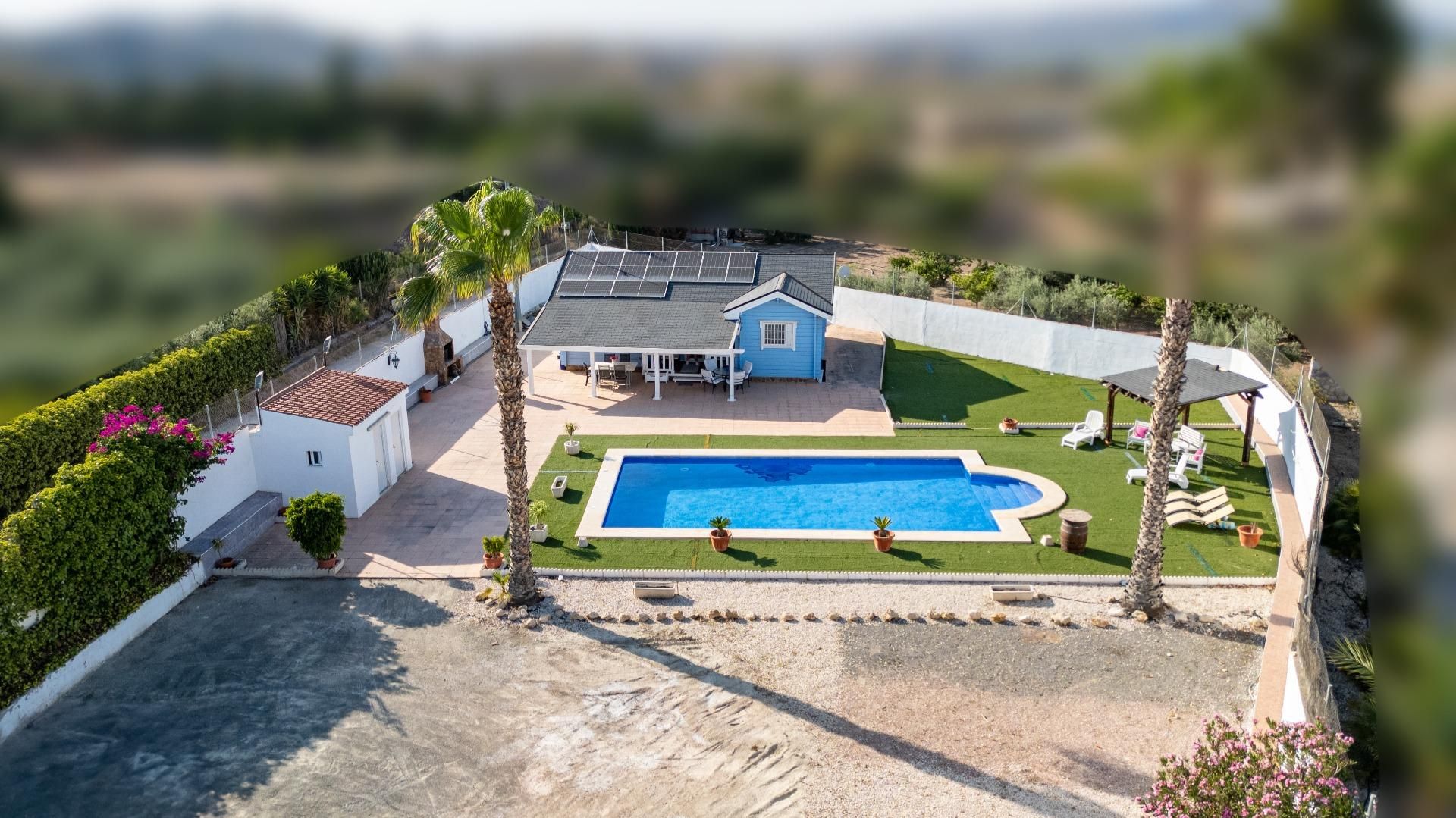 Swimming pool of Country house for sale in Abarán  with Air Conditioner, Private garden and Storage room