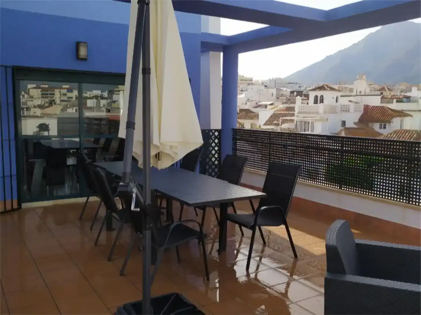 Terrace of Flat for rent in Marbella  with Air Conditioner and Furnished