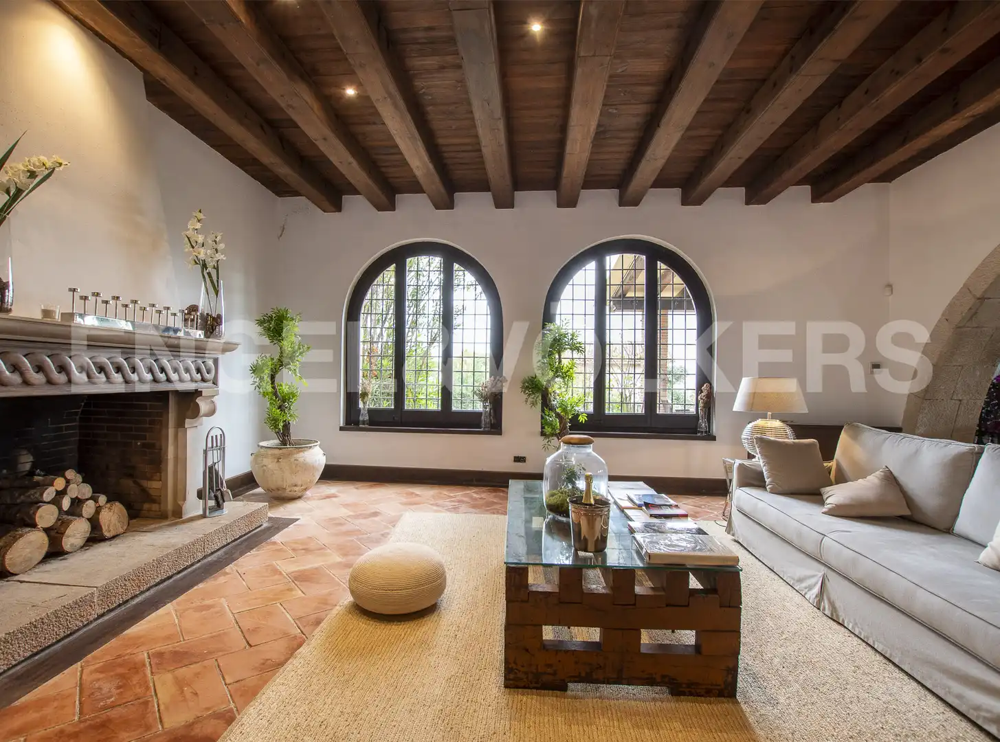 Living room of Houses for sale in Castelldefels  with Air Conditioner, Heating and Private garden