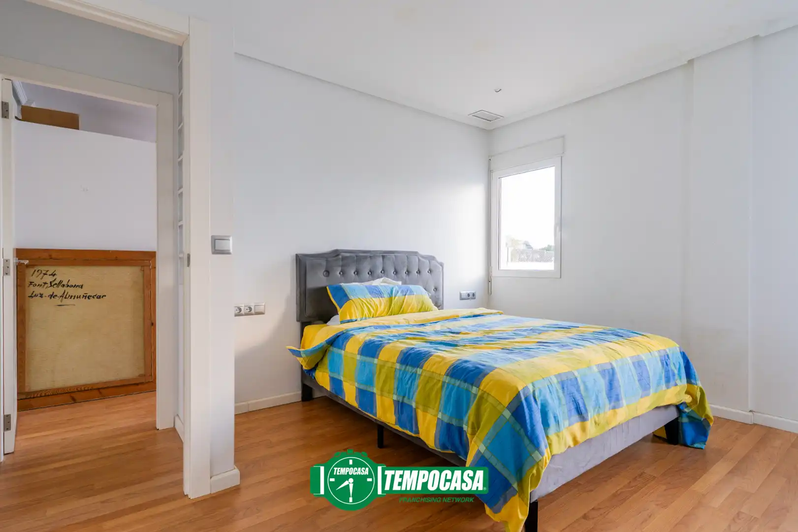 Schlafzimmer von Wohnung zum Verkauf in Valencia mit Klimaanlage, Parkett und Terrasse