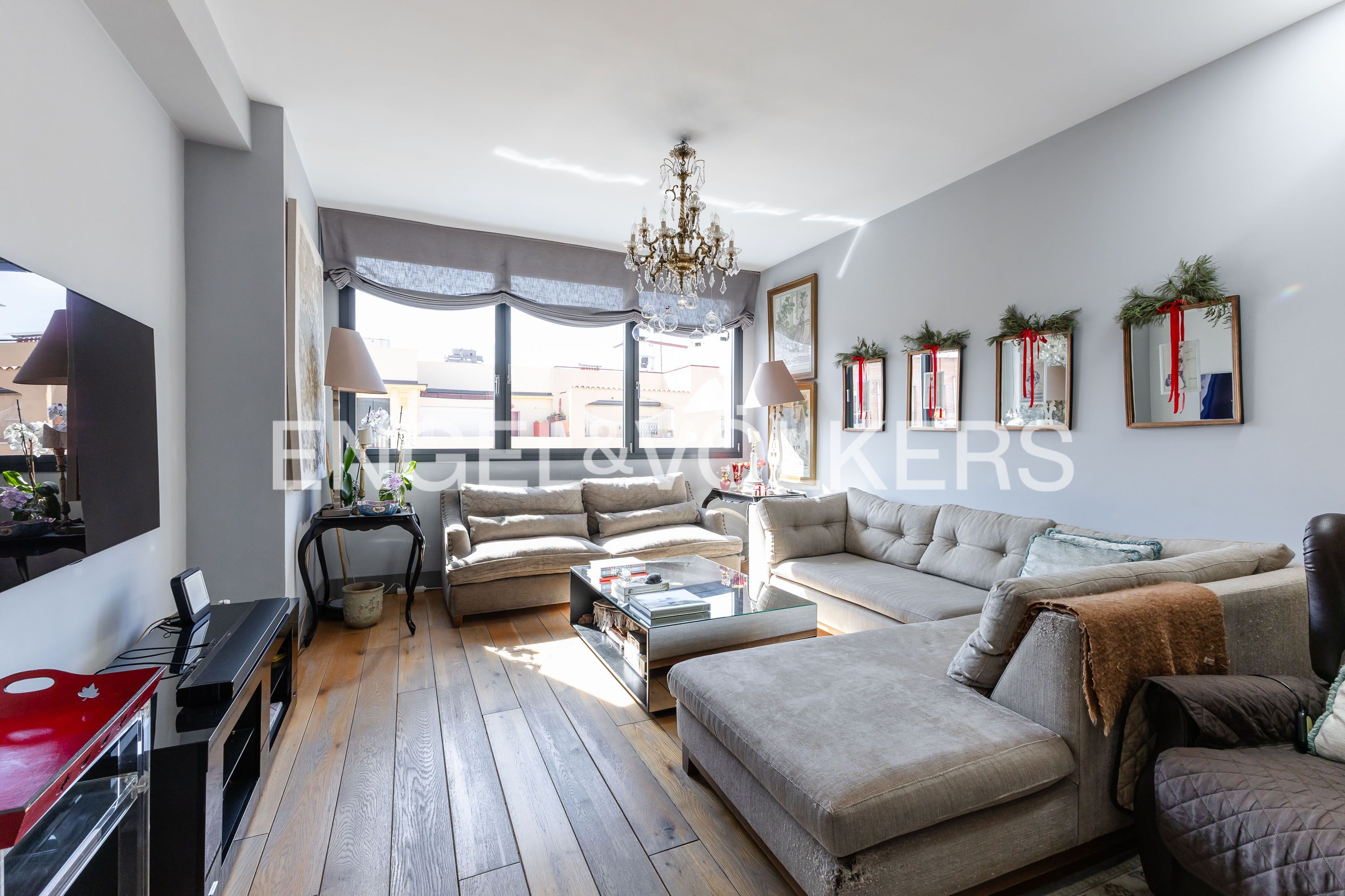 Wohnzimmer von Wohnung zum Verkauf in  Madrid Capital mit Klimaanlage, Heizung und Terrasse