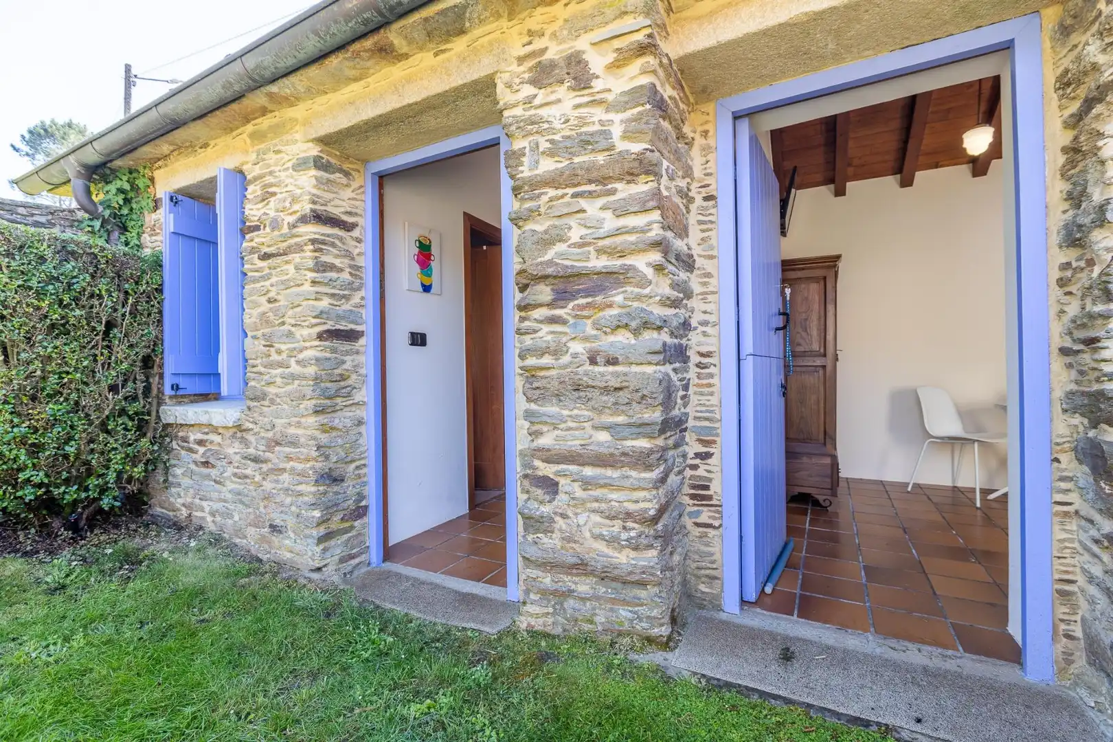 Vista exterior de Casa o chalet en venta en O Pino  con Calefacción, Jardín privado y Terraza