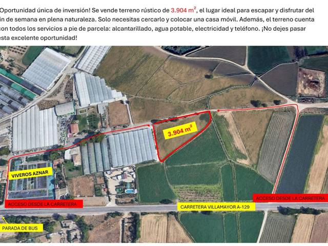 Terreno en Venta en Diseminado Montañana Mamblas, 9010 en Villamayor de Gállego