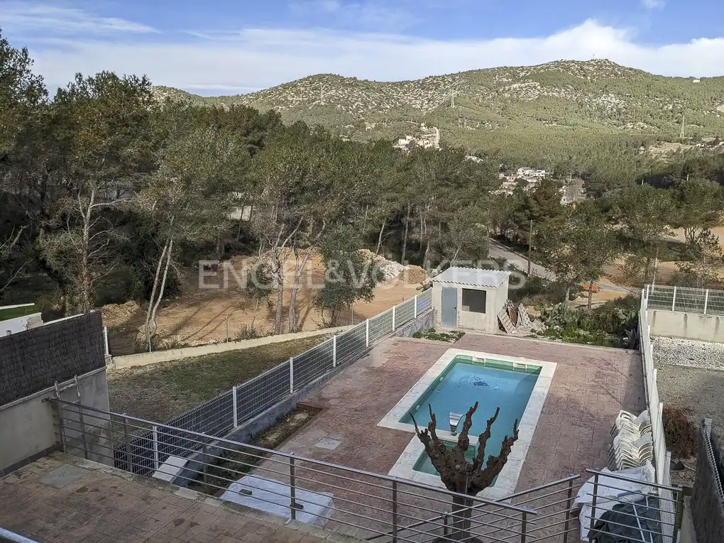 Swimming pool of Detached homes for sale in Canyelles  with Heating, Private garden and Terrace