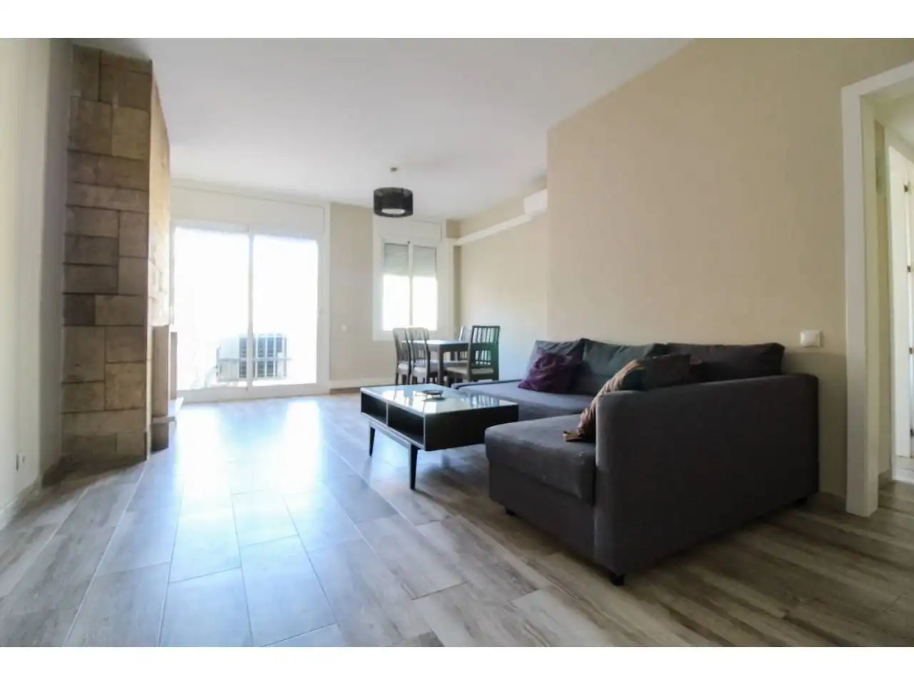 Wohnzimmer von Wohnung zur Miete in Barcelona mit Parkett, Möbliert und Alarm