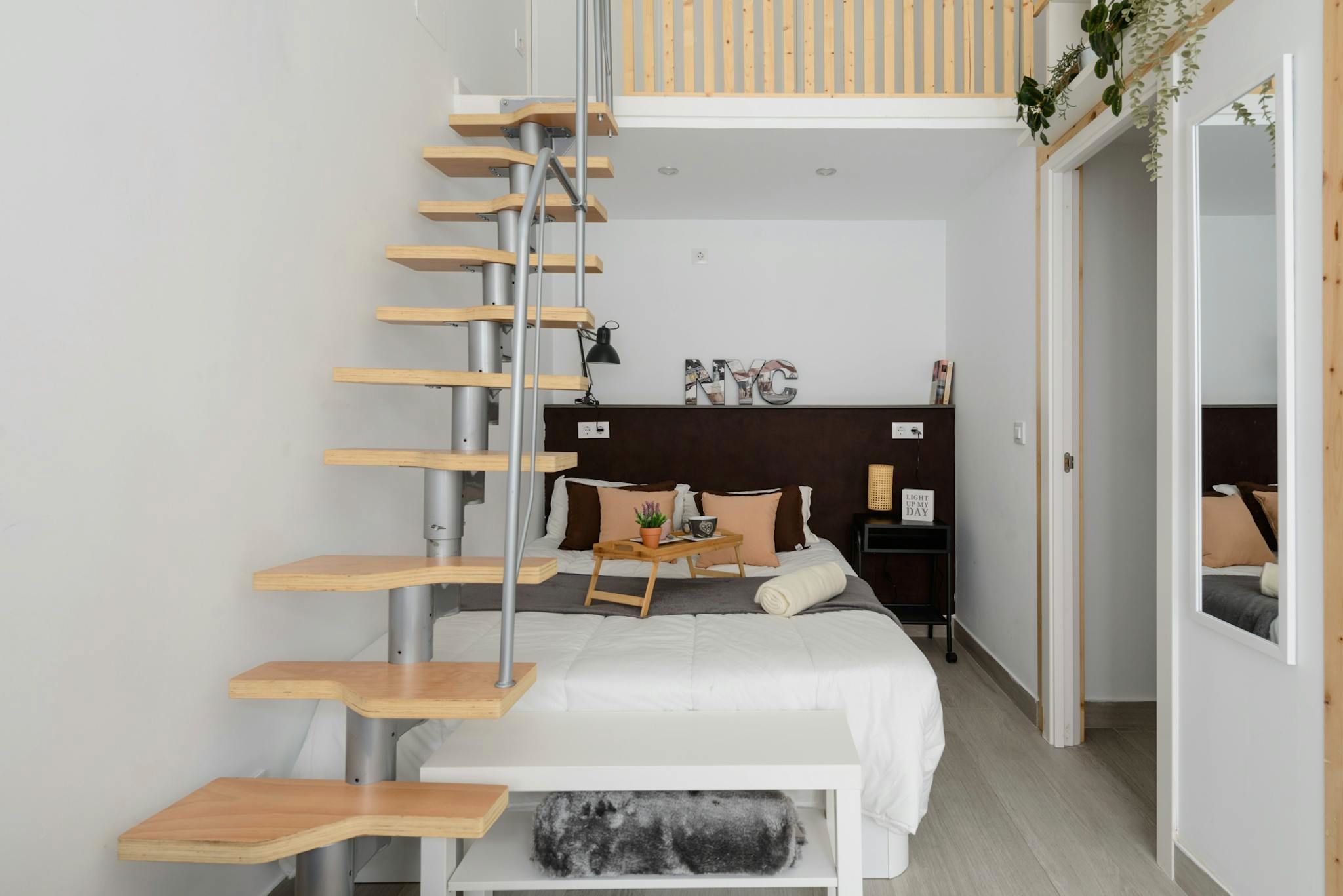 Bedroom of Flat to rent in Leganés  with Air Conditioner, Heating and Furnished